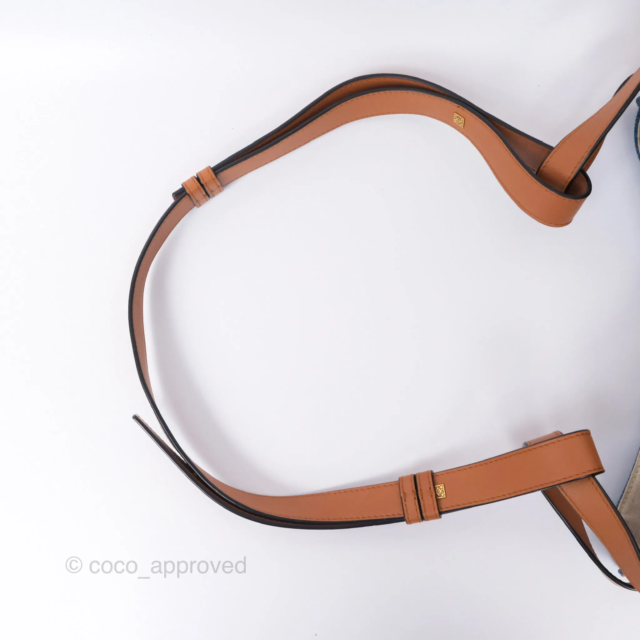 Loewe Small Hammock Shoulder Bag Denim Tan