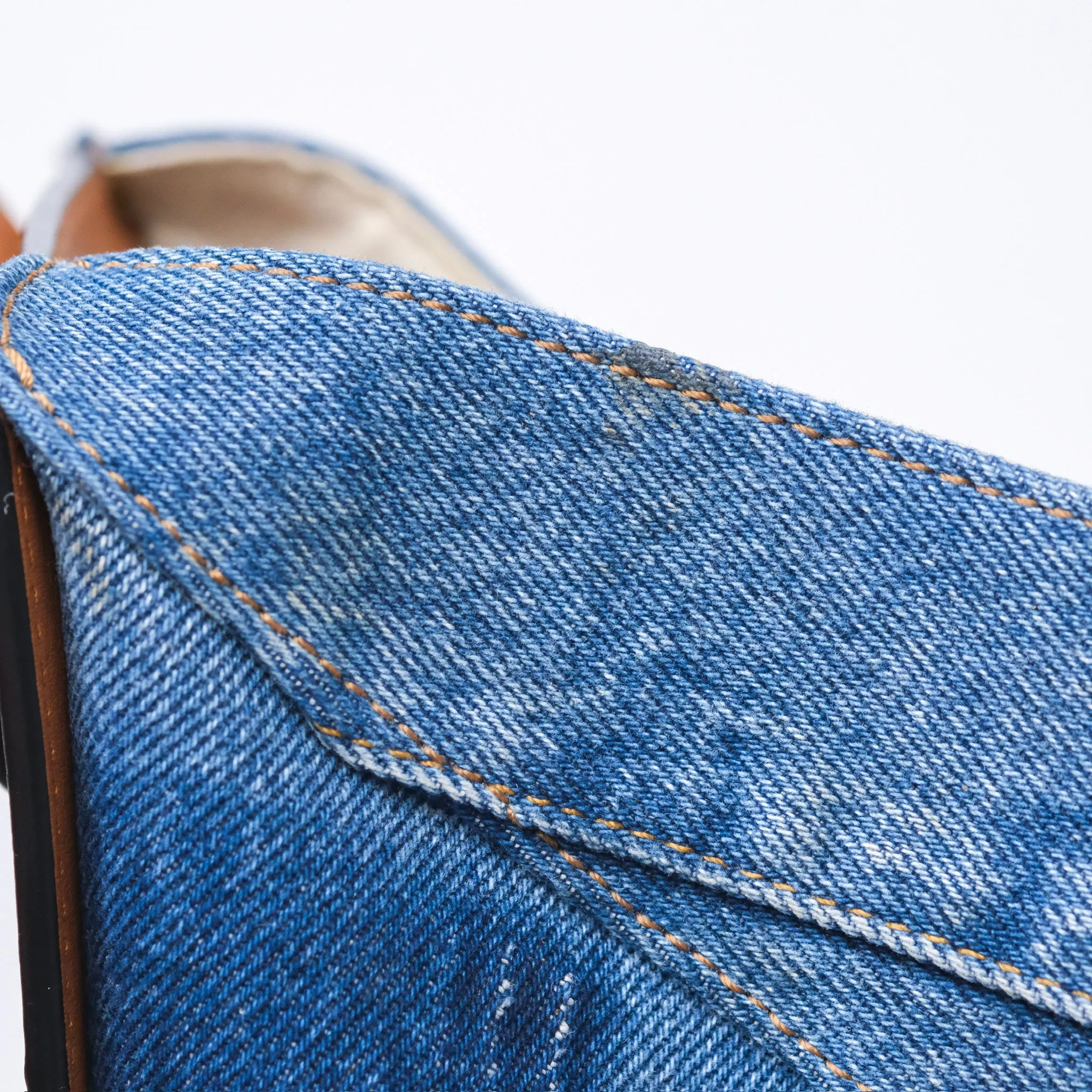 Loewe Small Hammock Shoulder Bag Denim Tan