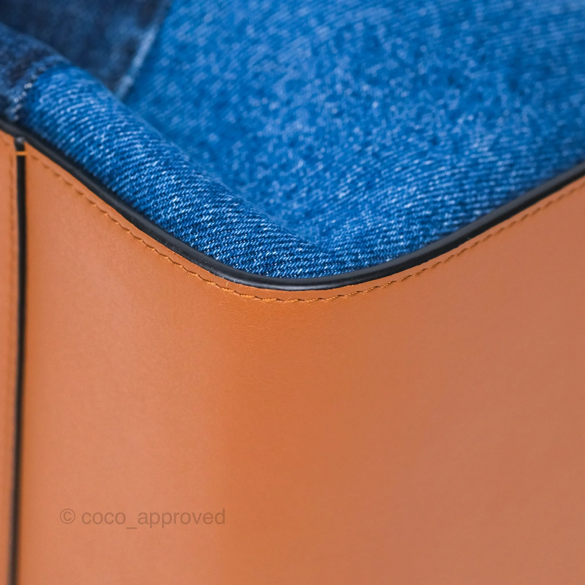 Loewe Small Hammock Shoulder Bag Denim Tan
