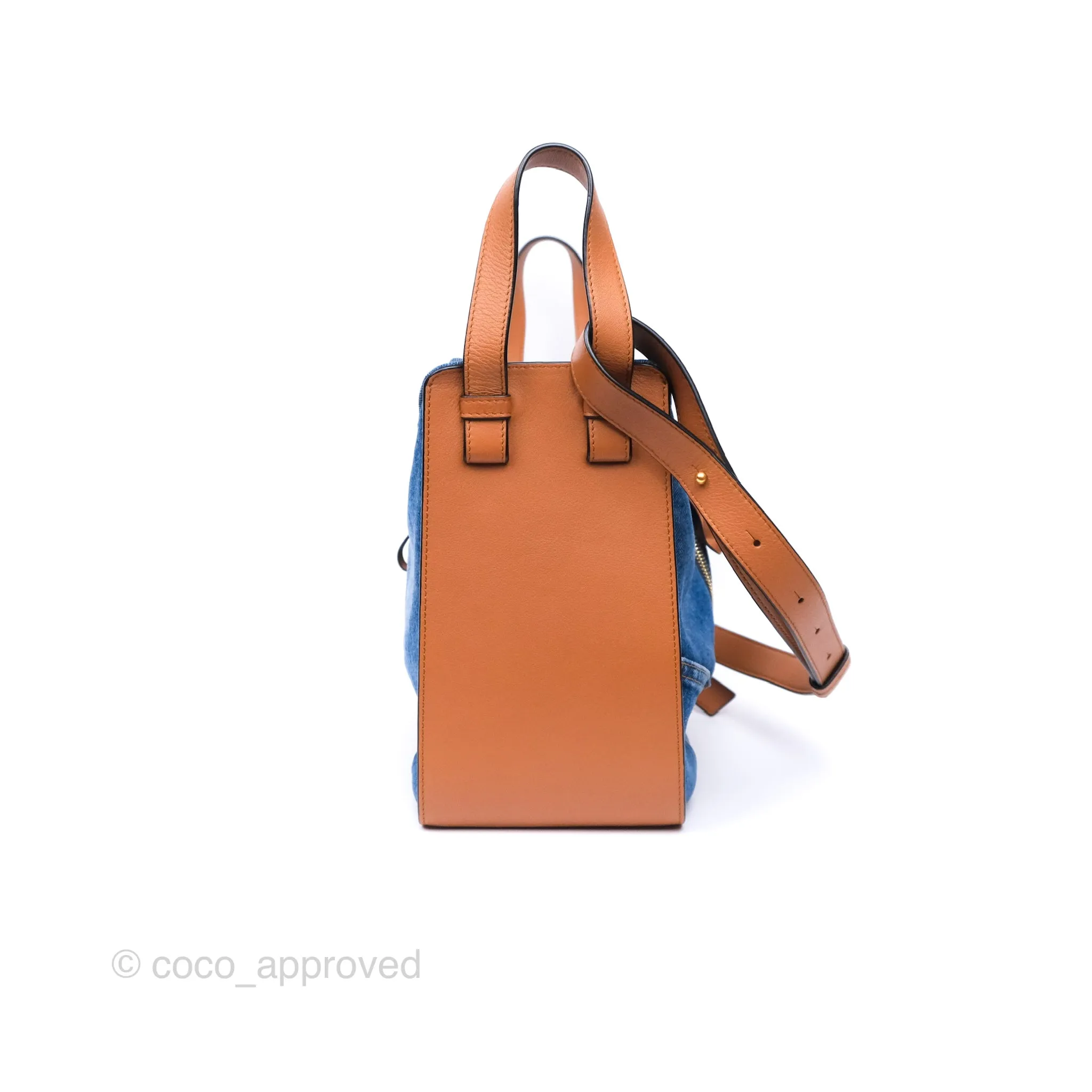 Loewe Small Hammock Shoulder Bag Denim Tan