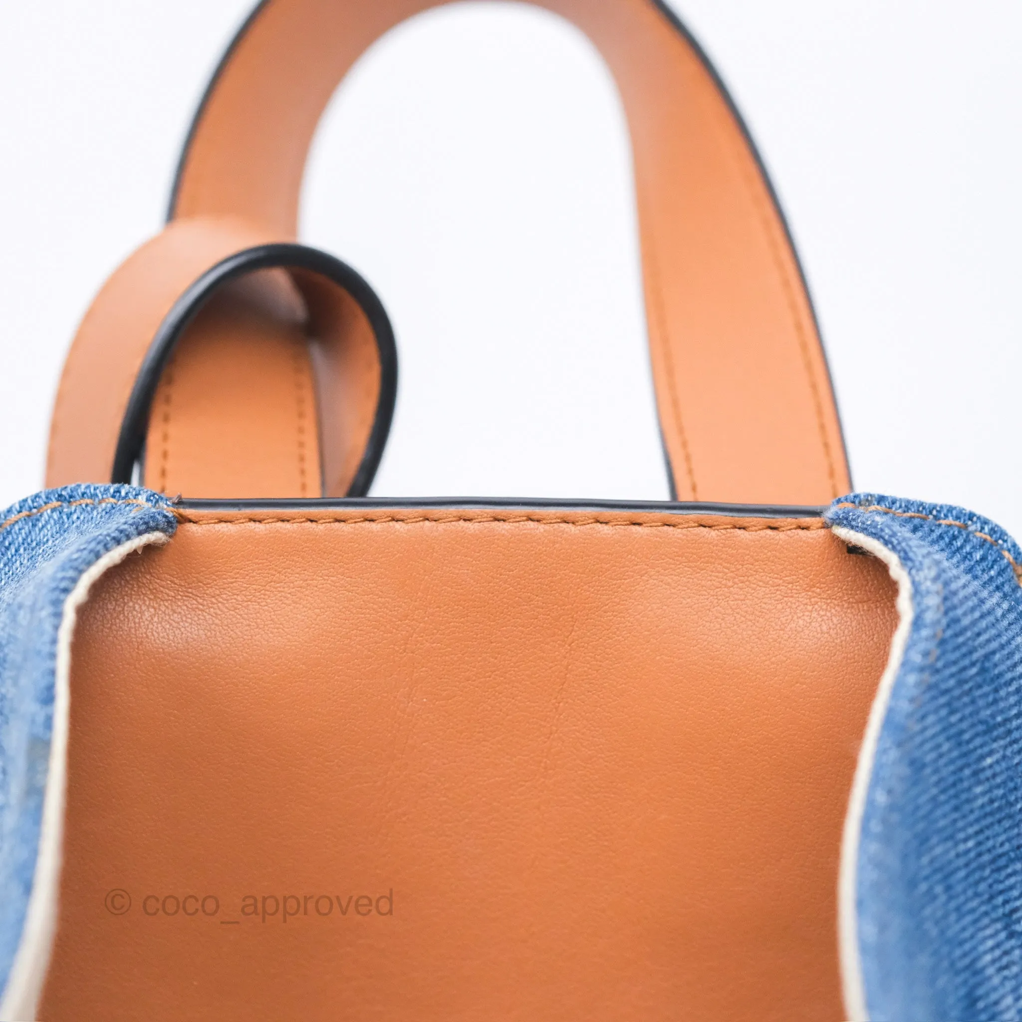 Loewe Small Hammock Shoulder Bag Denim Tan