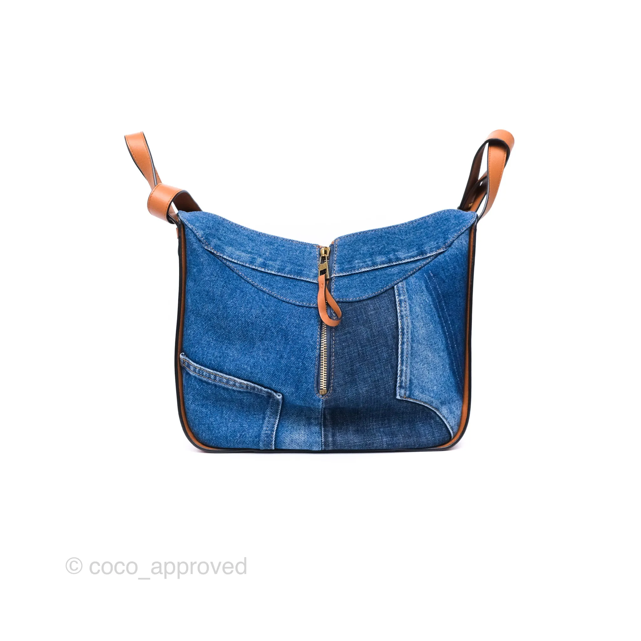 Loewe Small Hammock Shoulder Bag Denim Tan