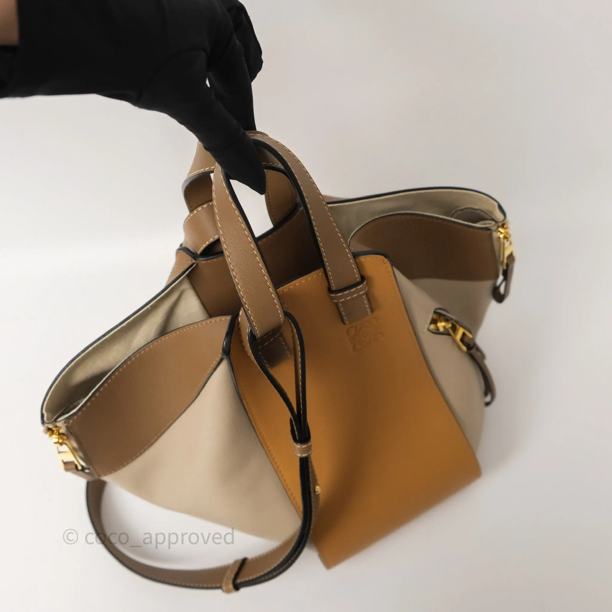 Loewe Small Hammock Shoulder Bag Tan Taupe
