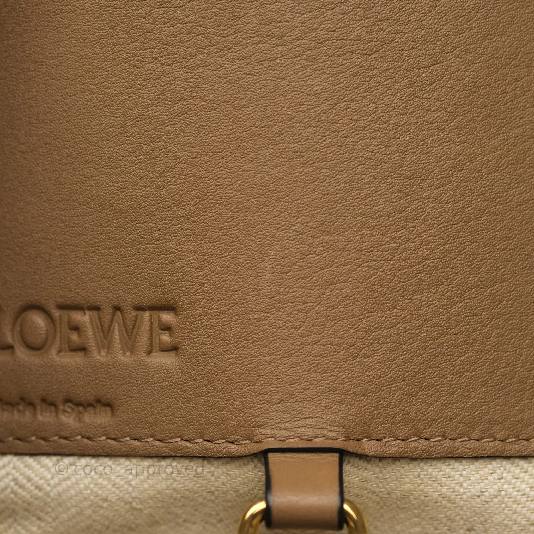 Loewe Small Hammock Shoulder Bag Tan Taupe
