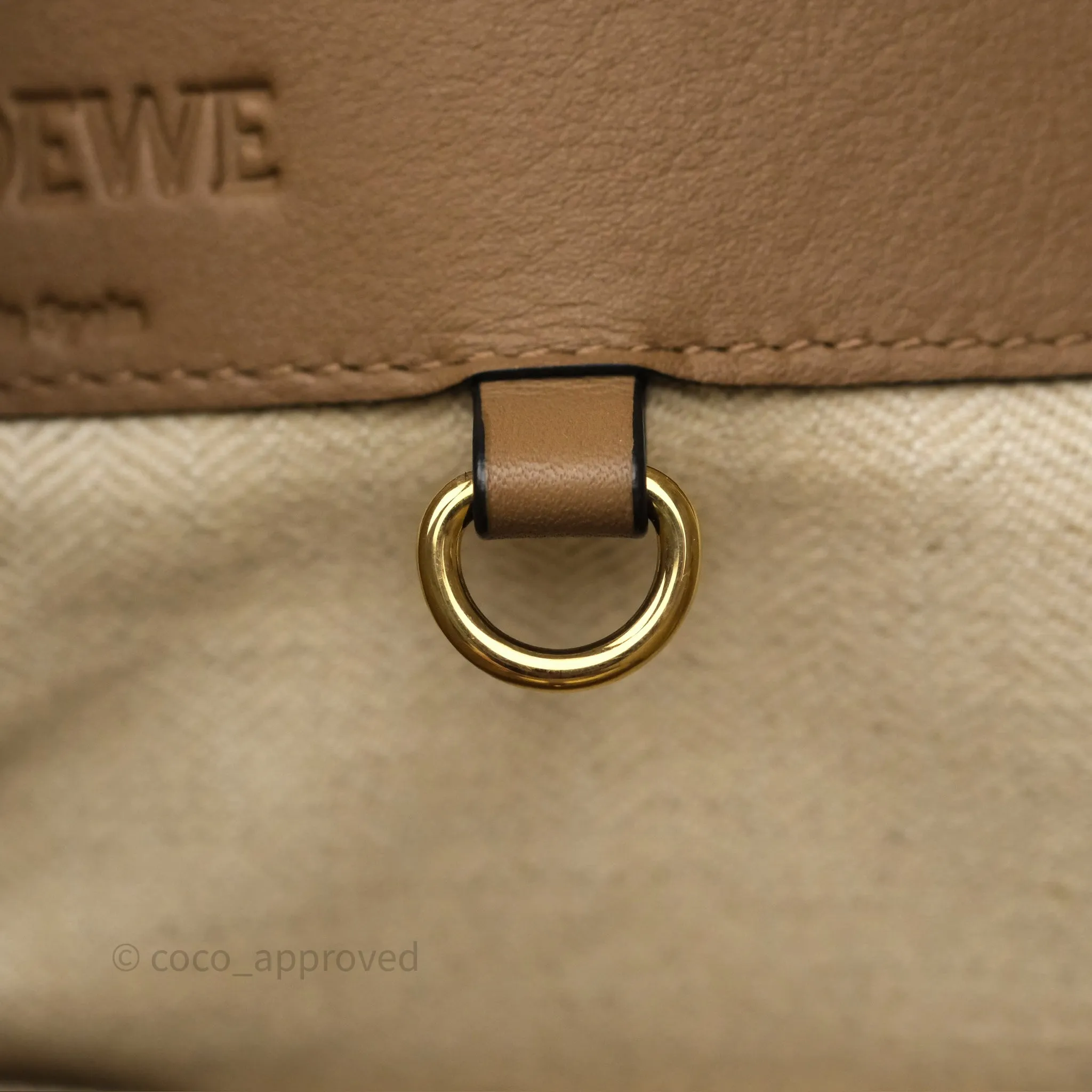 Loewe Small Hammock Shoulder Bag Tan Taupe