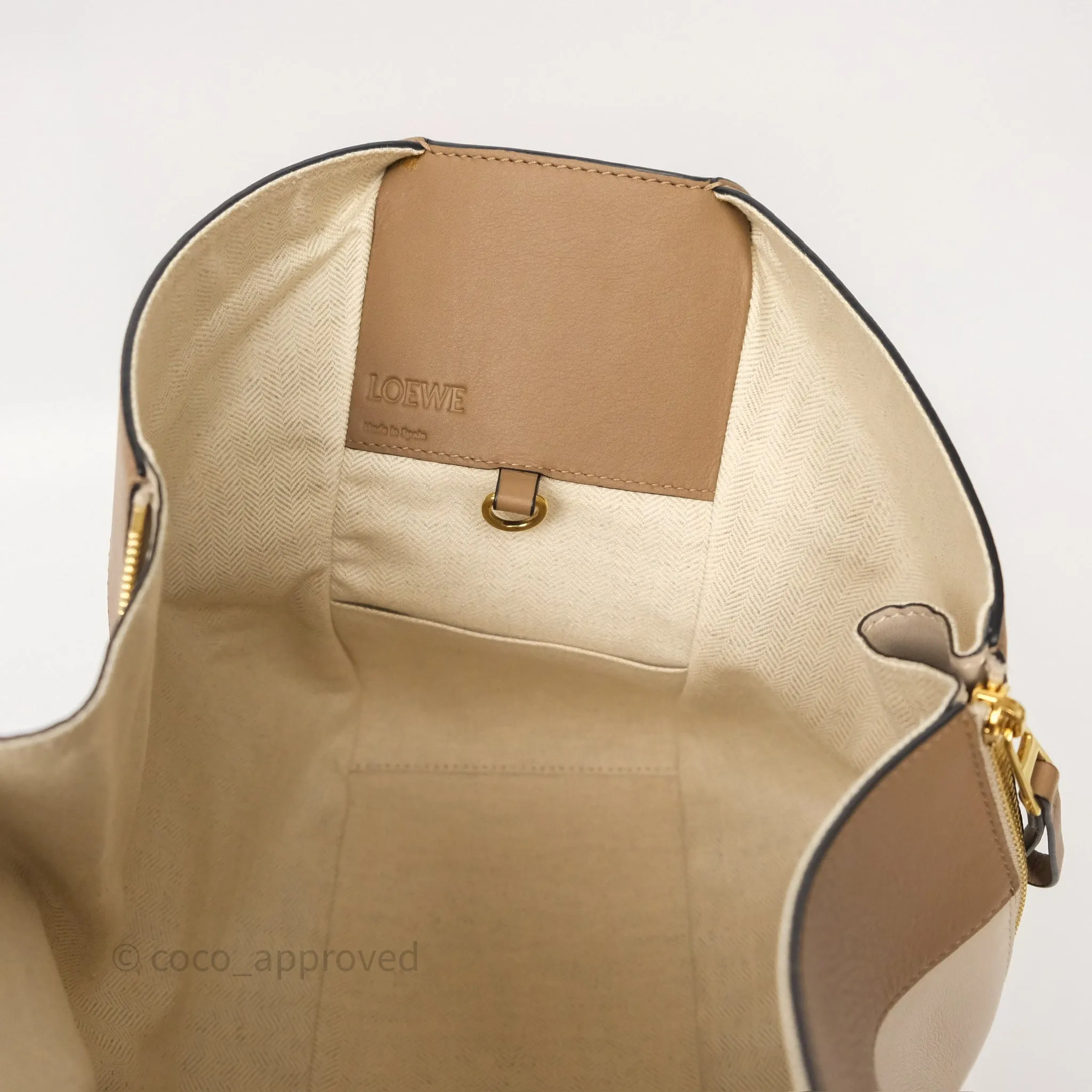 Loewe Small Hammock Shoulder Bag Tan Taupe