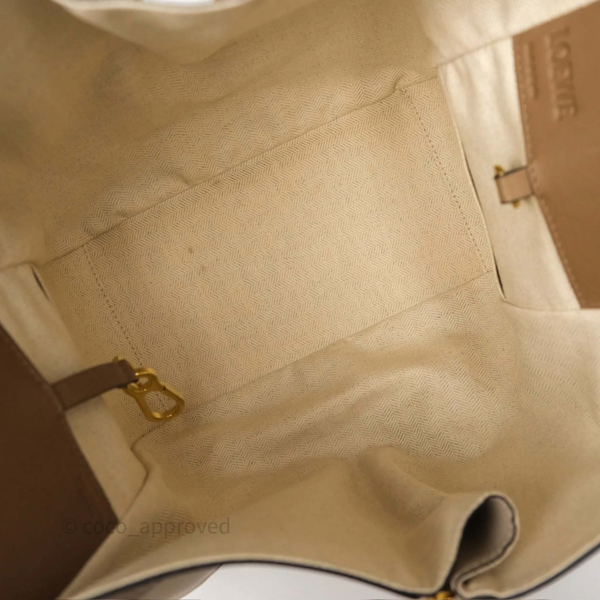 Loewe Small Hammock Shoulder Bag Tan Taupe