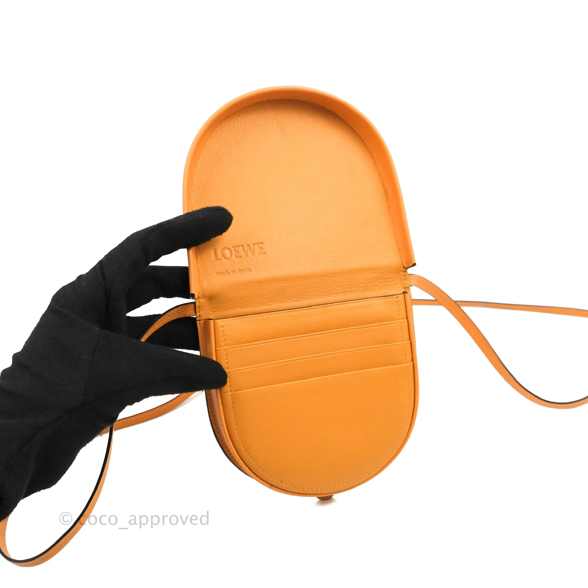 Loewe Small Heel Bag Soft Calfskin Apricot