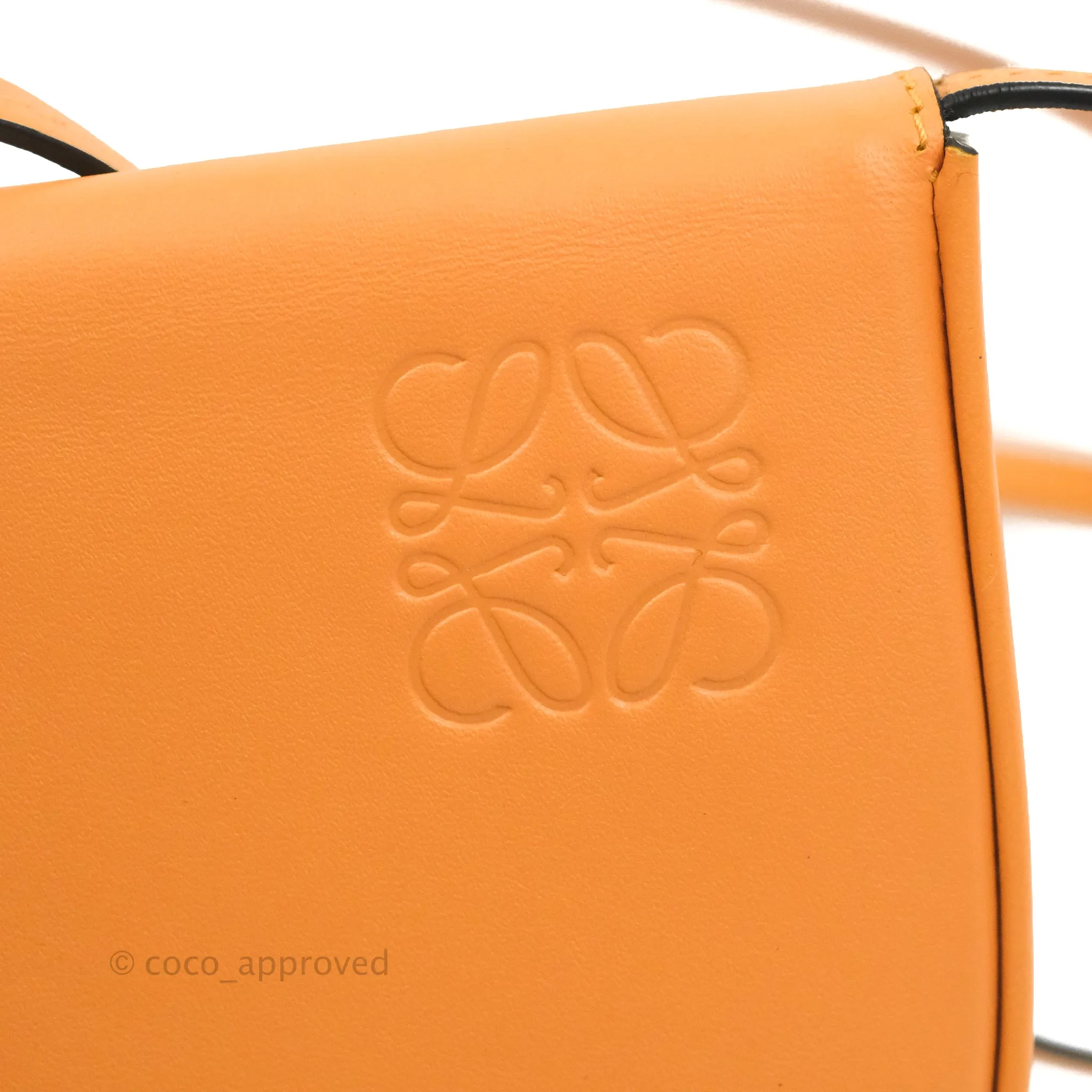 Loewe Small Heel Bag Soft Calfskin Apricot