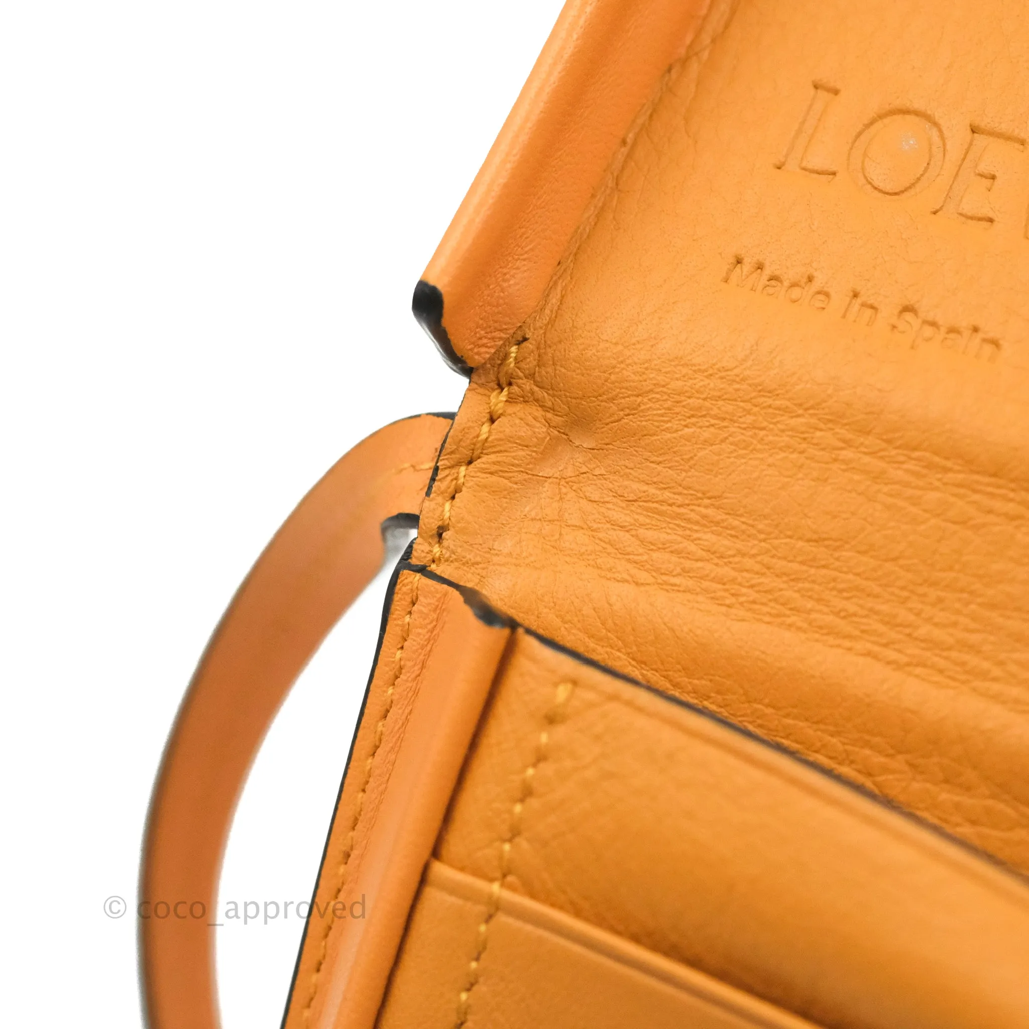 Loewe Small Heel Bag Soft Calfskin Apricot