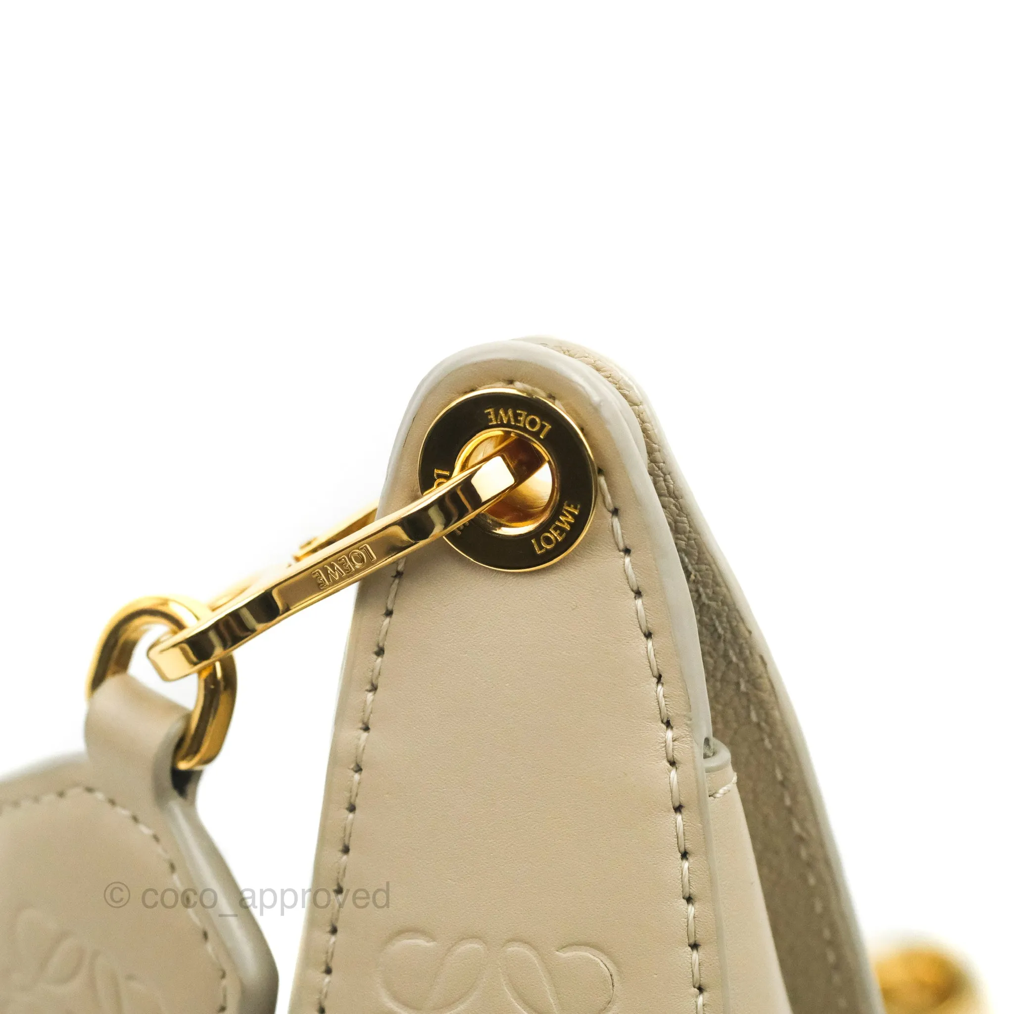 Loewe Small Luna Shoulder Bag Light Oat Calfskin
