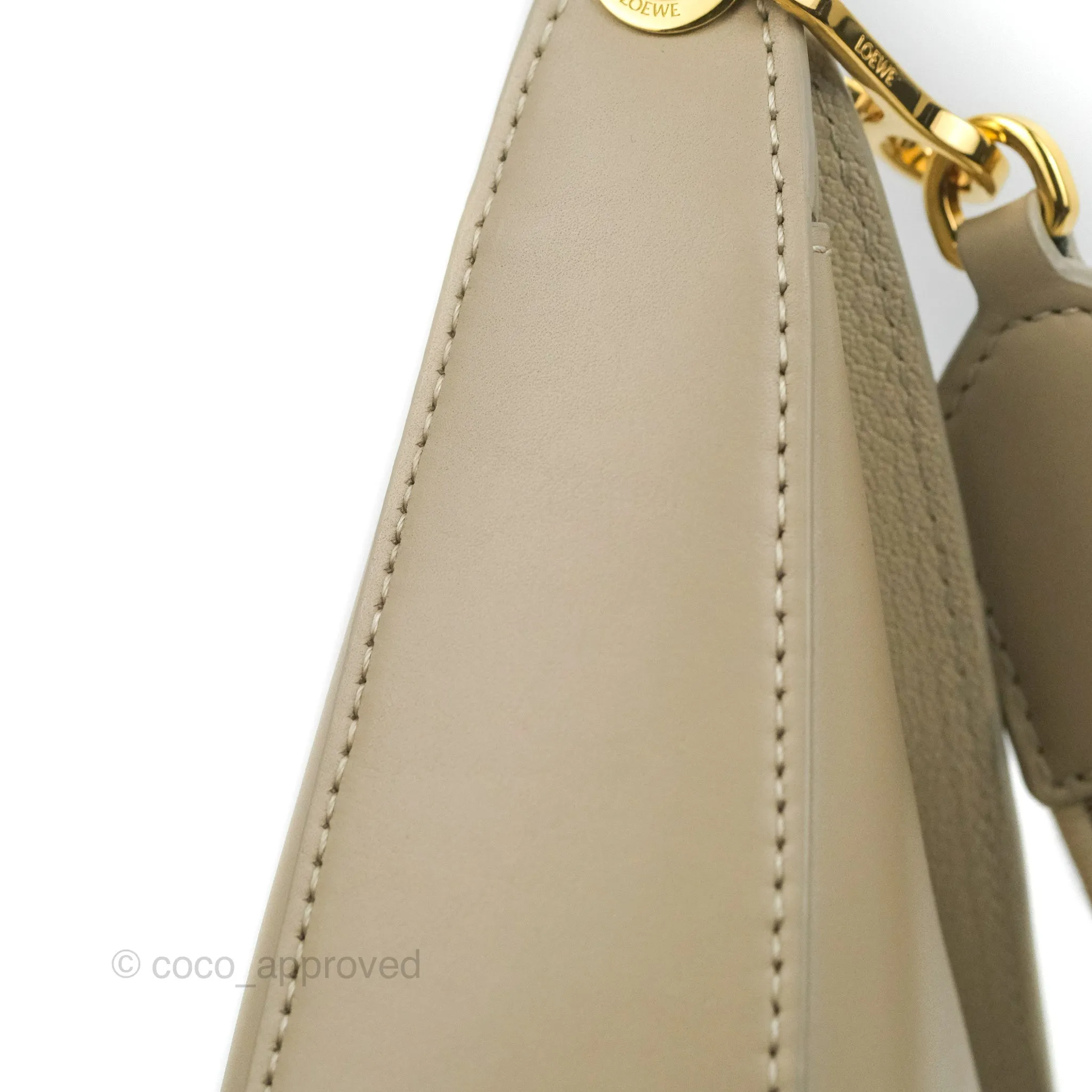 Loewe Small Luna Shoulder Bag Light Oat Calfskin