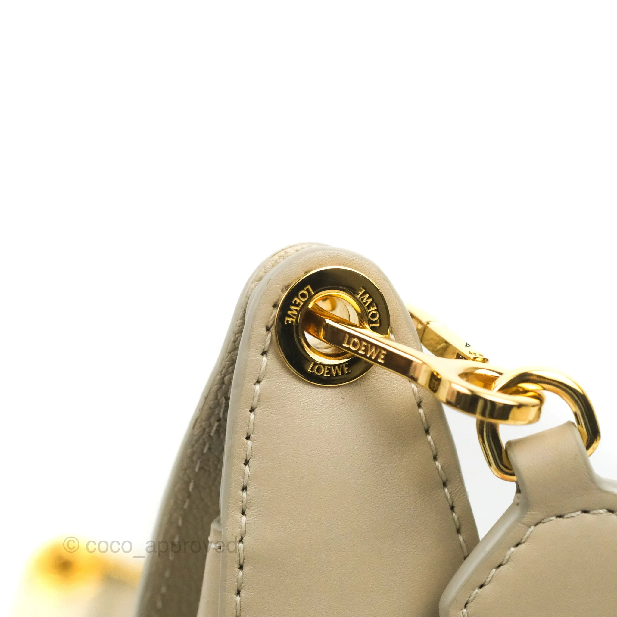 Loewe Small Luna Shoulder Bag Light Oat Calfskin