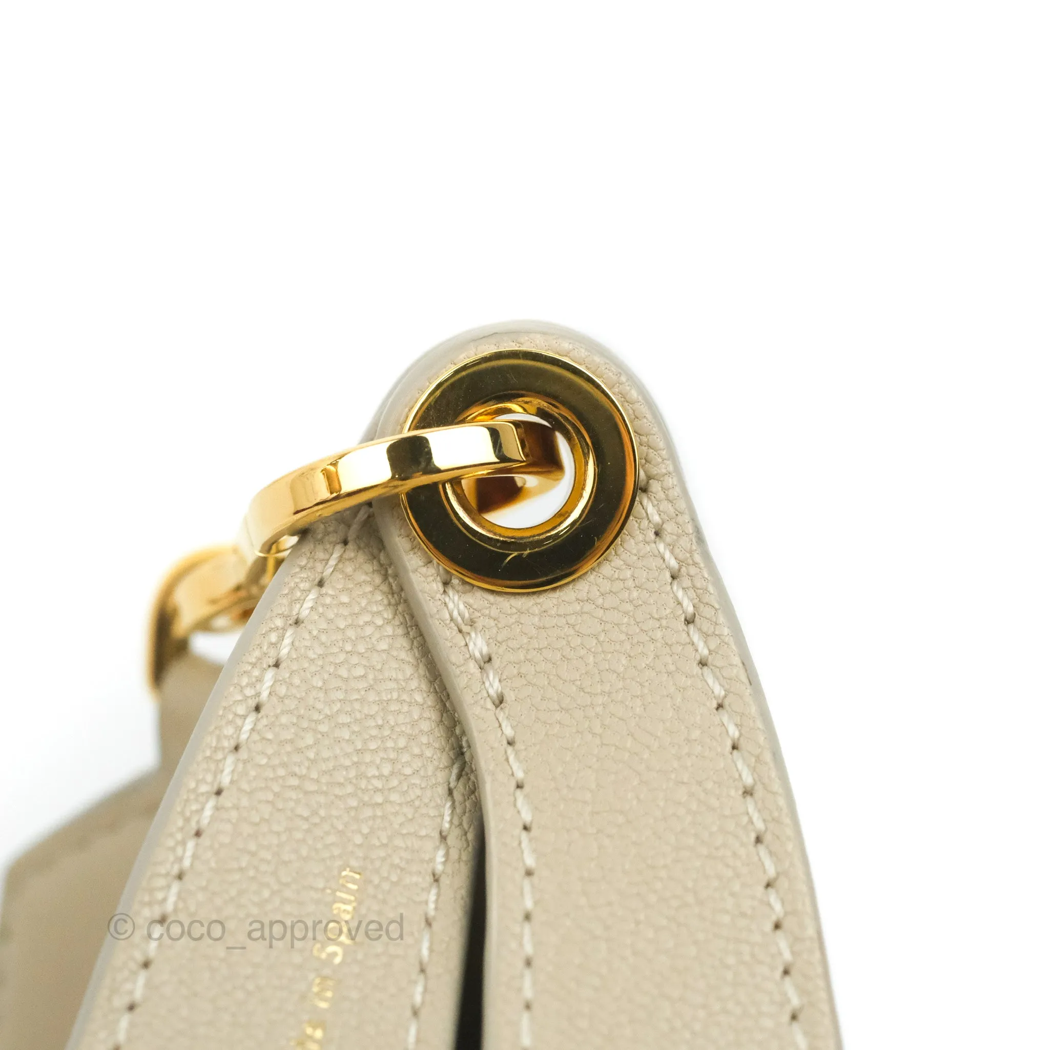 Loewe Small Luna Shoulder Bag Light Oat Calfskin
