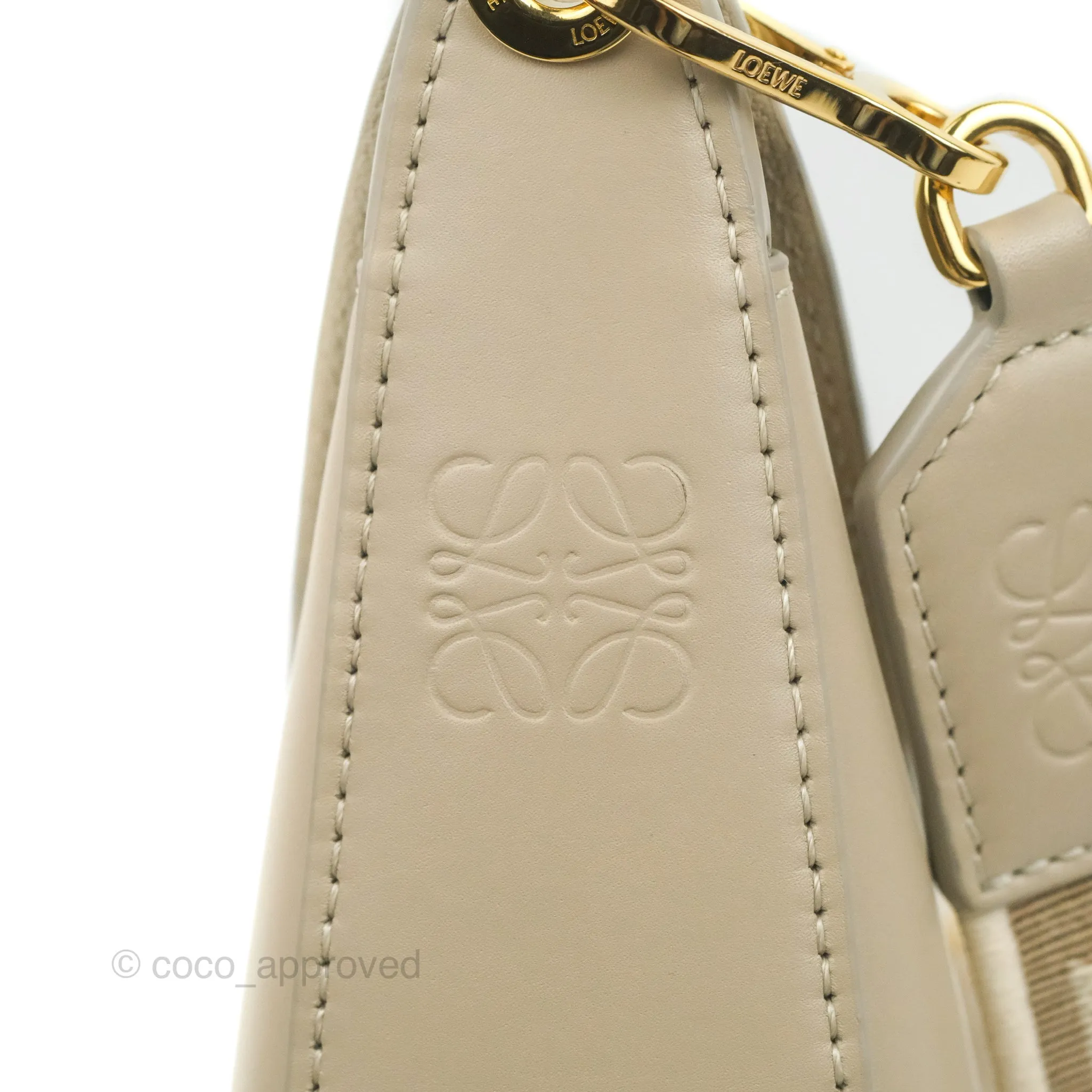 Loewe Small Luna Shoulder Bag Light Oat Calfskin