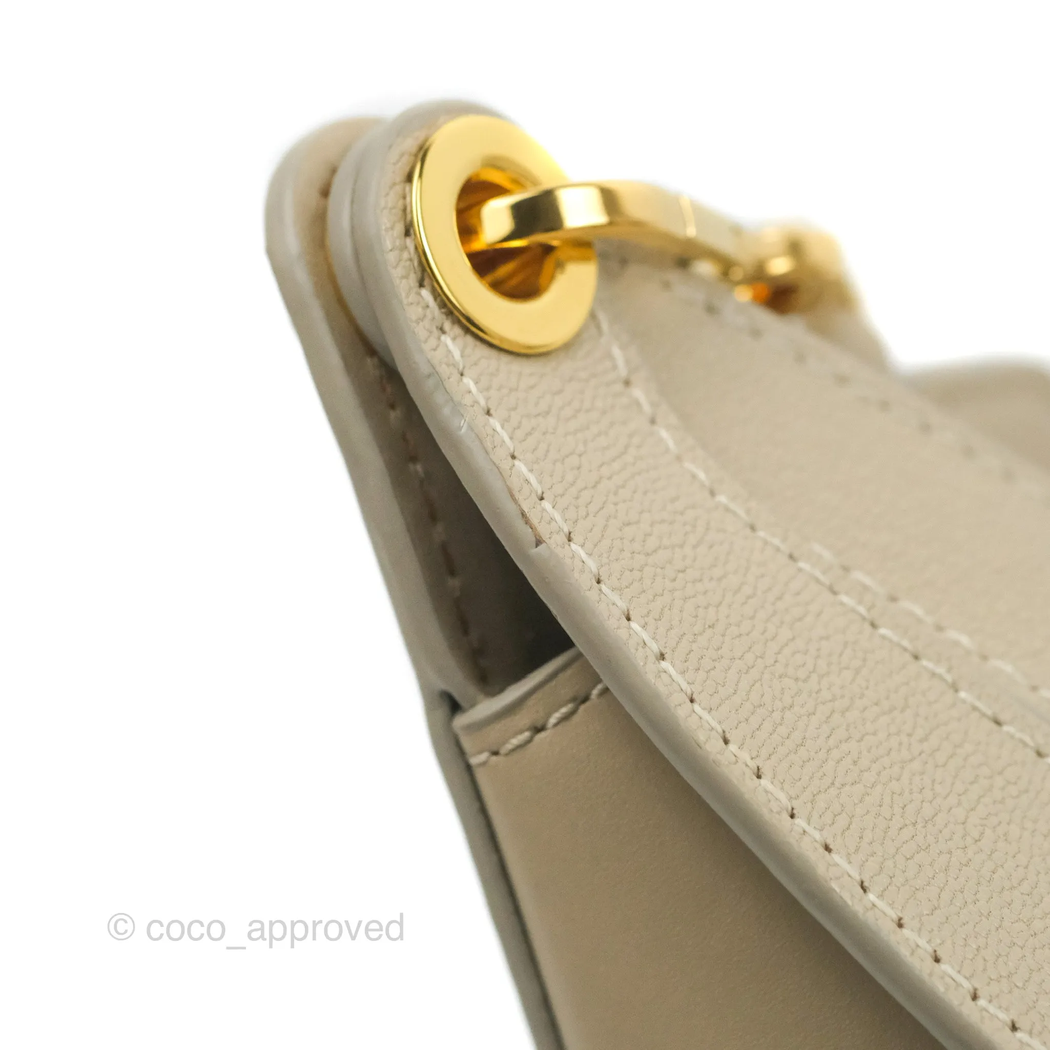Loewe Small Luna Shoulder Bag Light Oat Calfskin