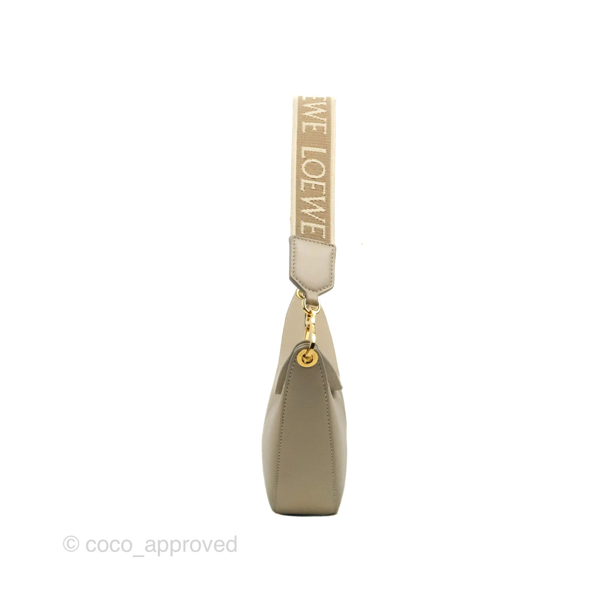 Loewe Small Luna Shoulder Bag Light Oat Calfskin