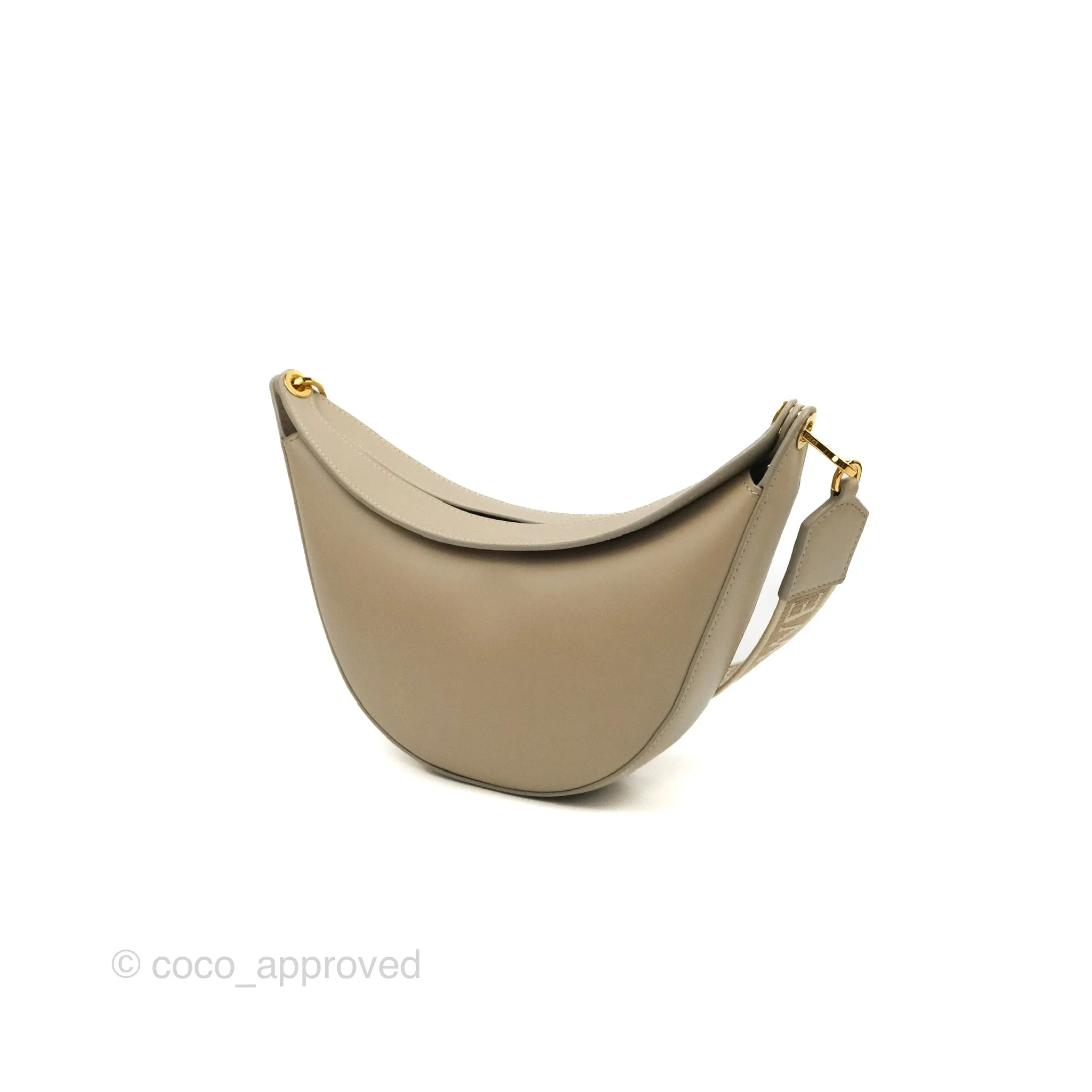 Loewe Small Luna Shoulder Bag Light Oat Calfskin
