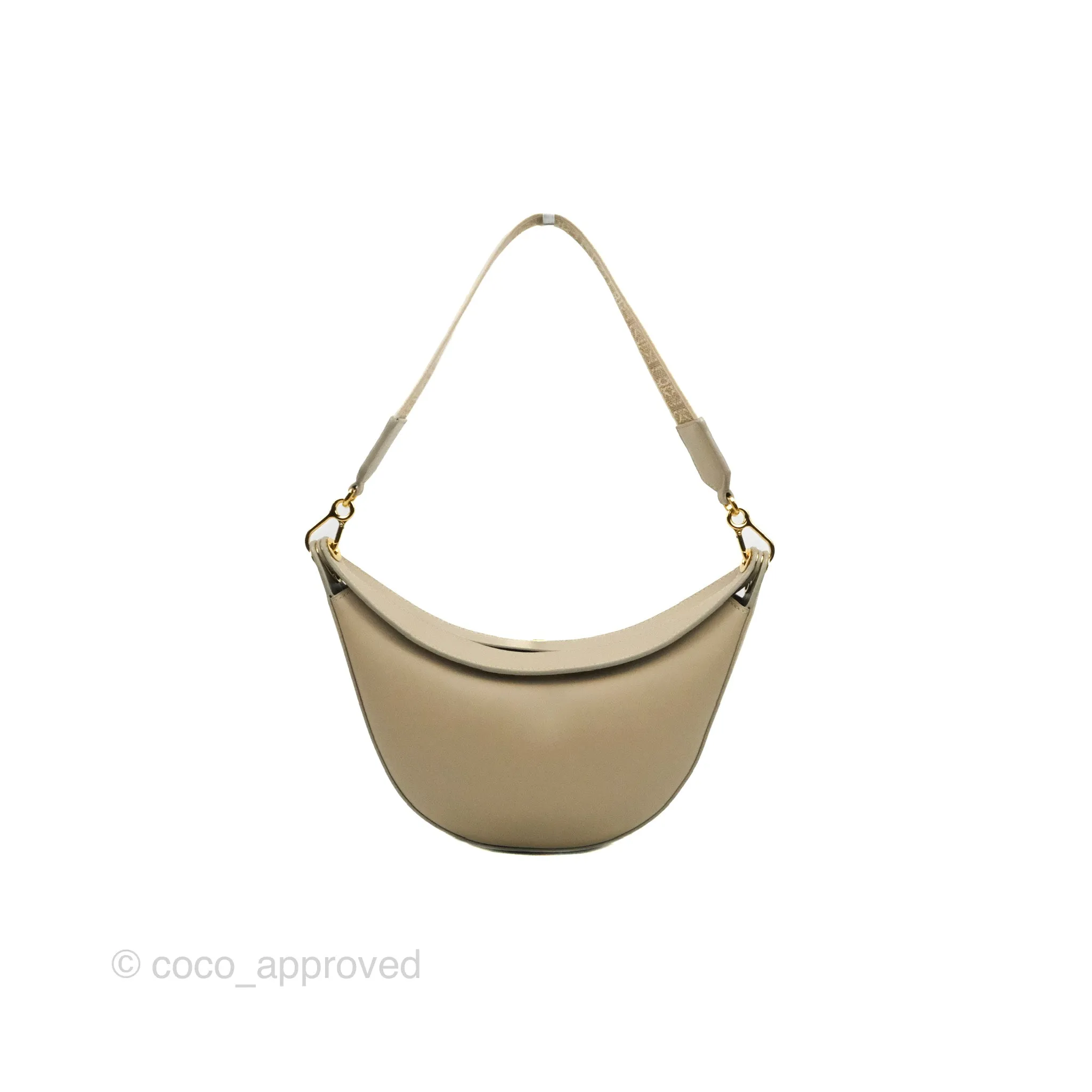 Loewe Small Luna Shoulder Bag Light Oat Calfskin