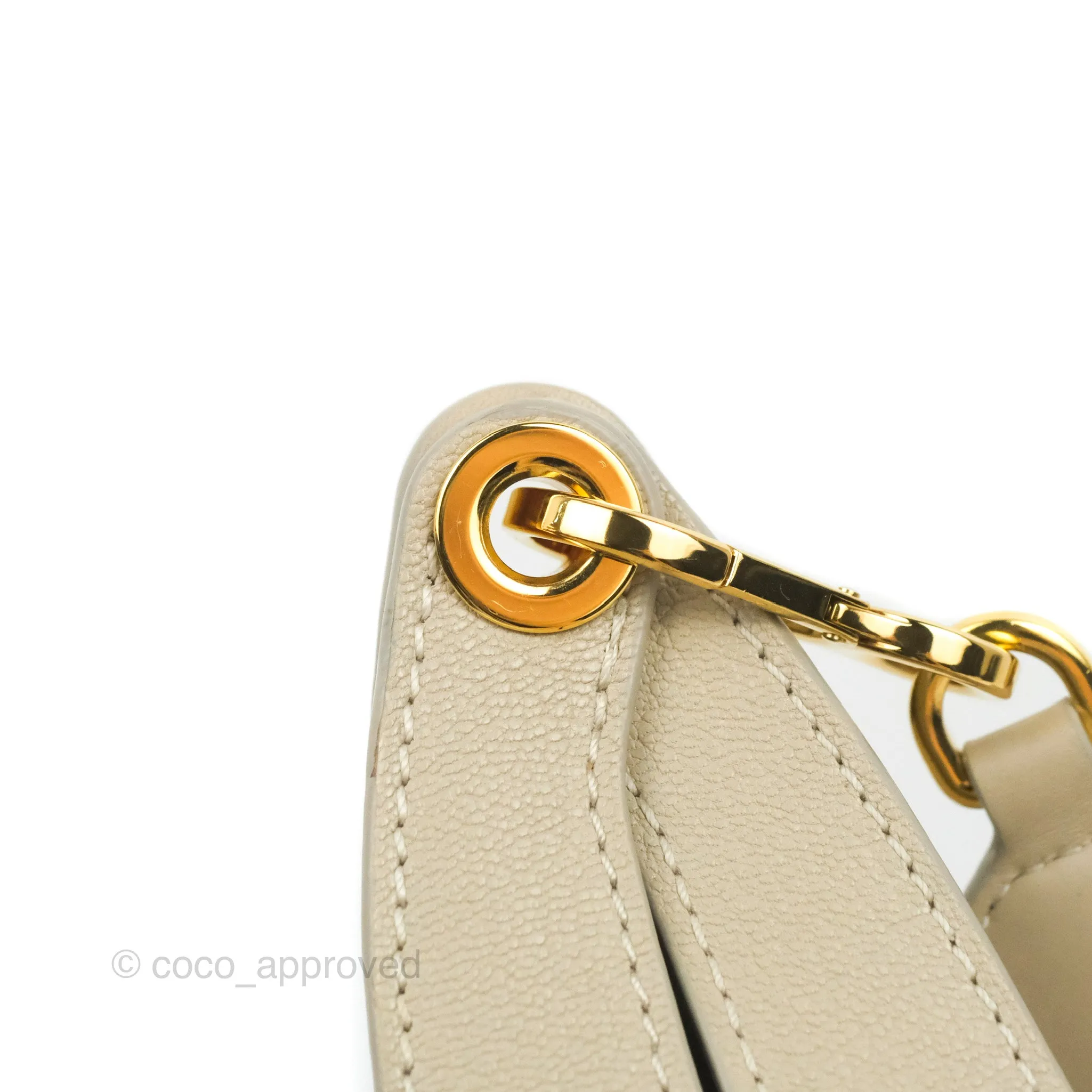 Loewe Small Luna Shoulder Bag Light Oat Calfskin