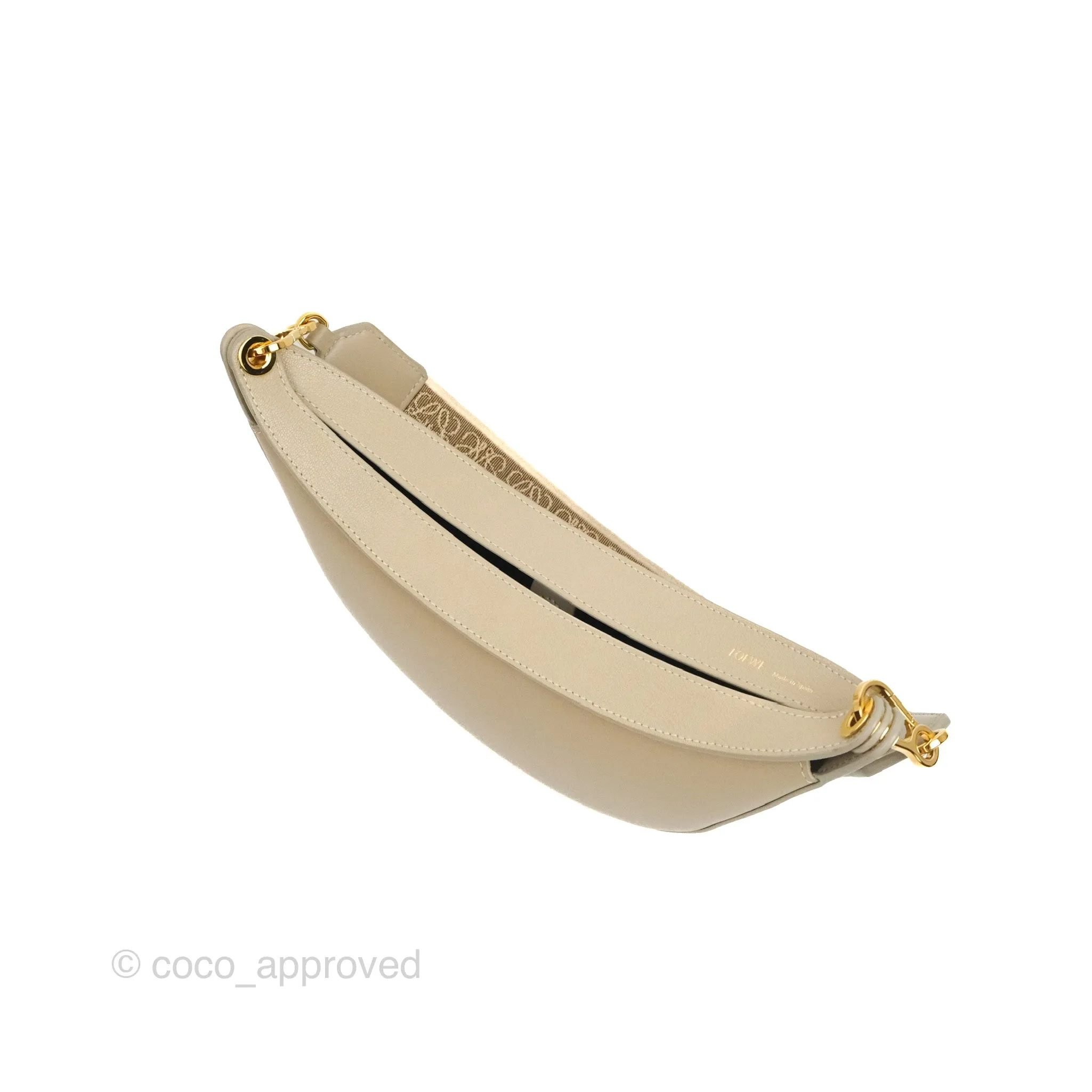 Loewe Small Luna Shoulder Bag Light Oat Calfskin