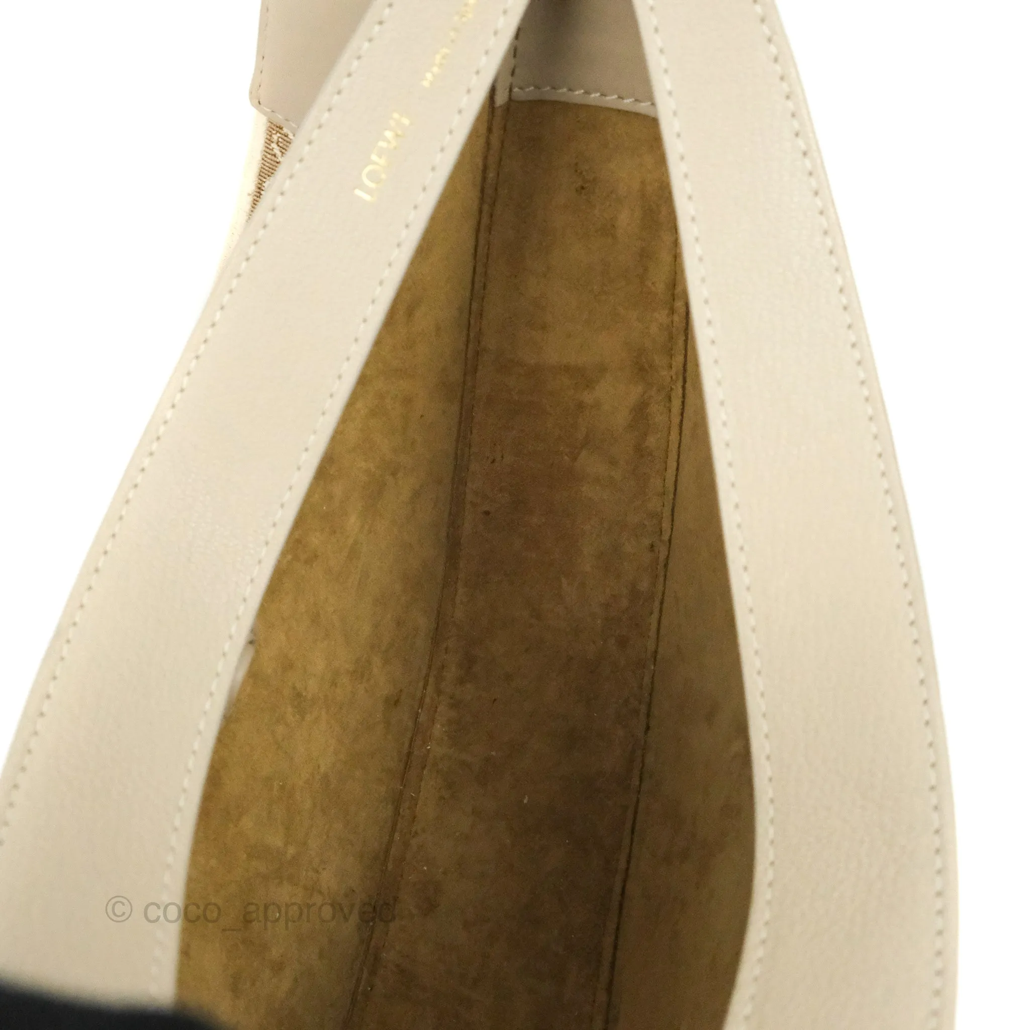 Loewe Small Luna Shoulder Bag Light Oat Calfskin