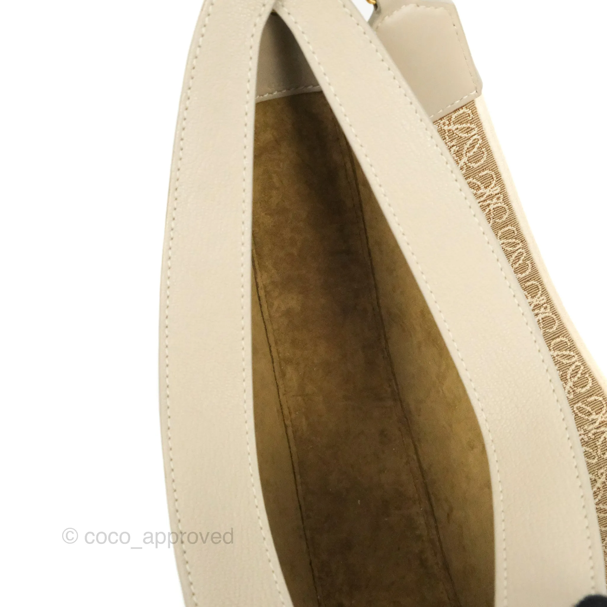Loewe Small Luna Shoulder Bag Light Oat Calfskin