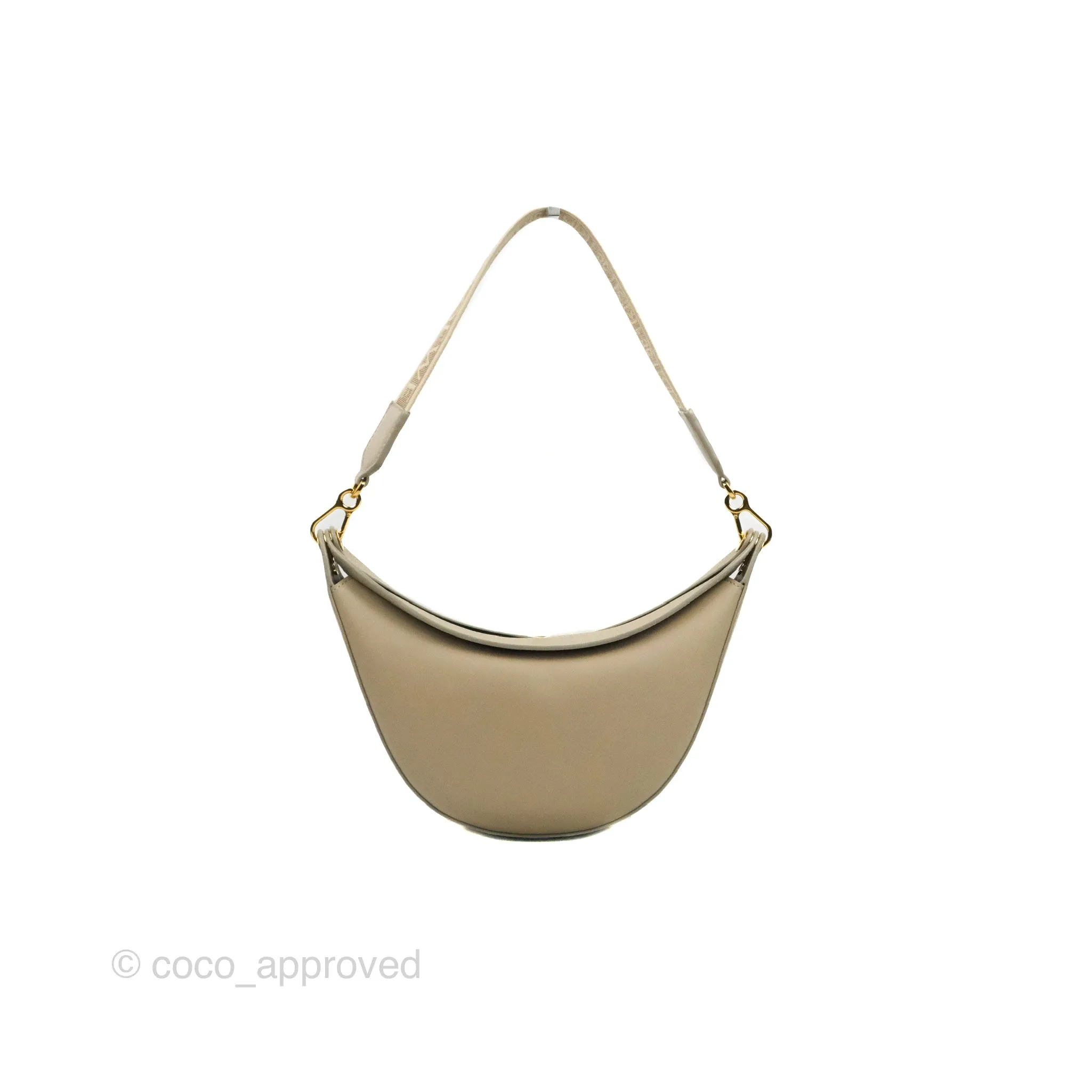 Loewe Small Luna Shoulder Bag Light Oat Calfskin