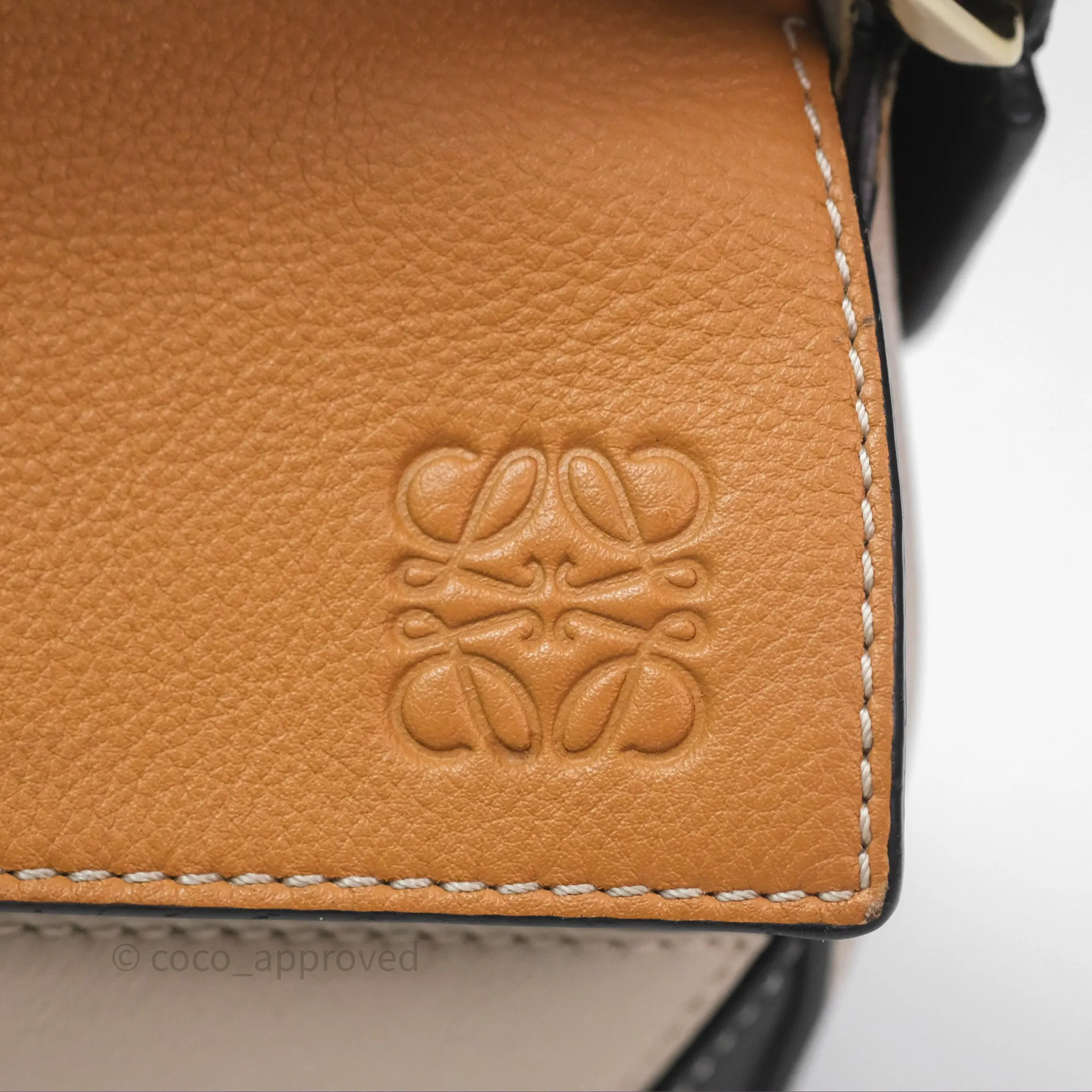 Loewe Small Puzzle Bag Amber/ Light Oat Calfskin Gold Hardware