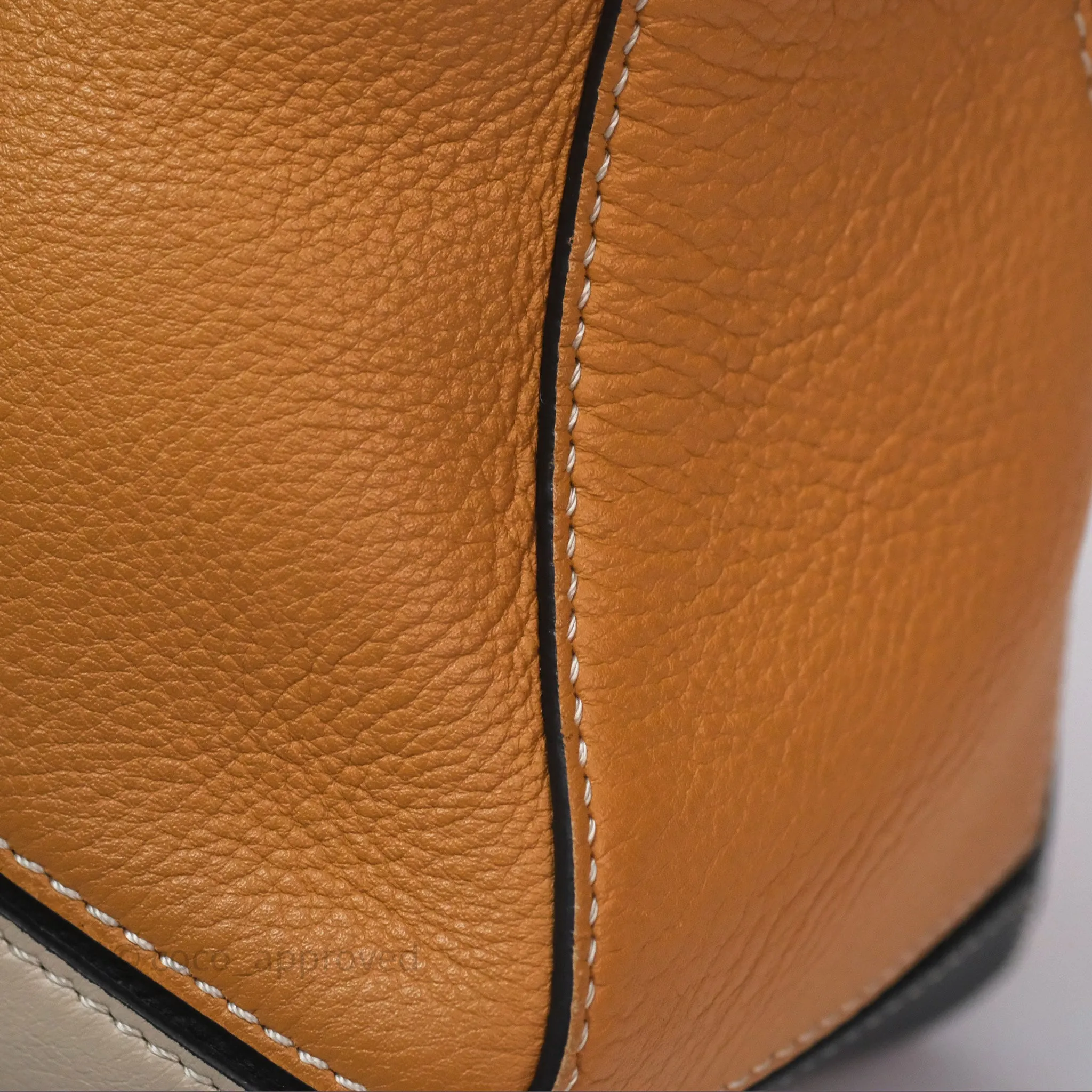 Loewe Small Puzzle Bag Amber/ Light Oat Calfskin Gold Hardware