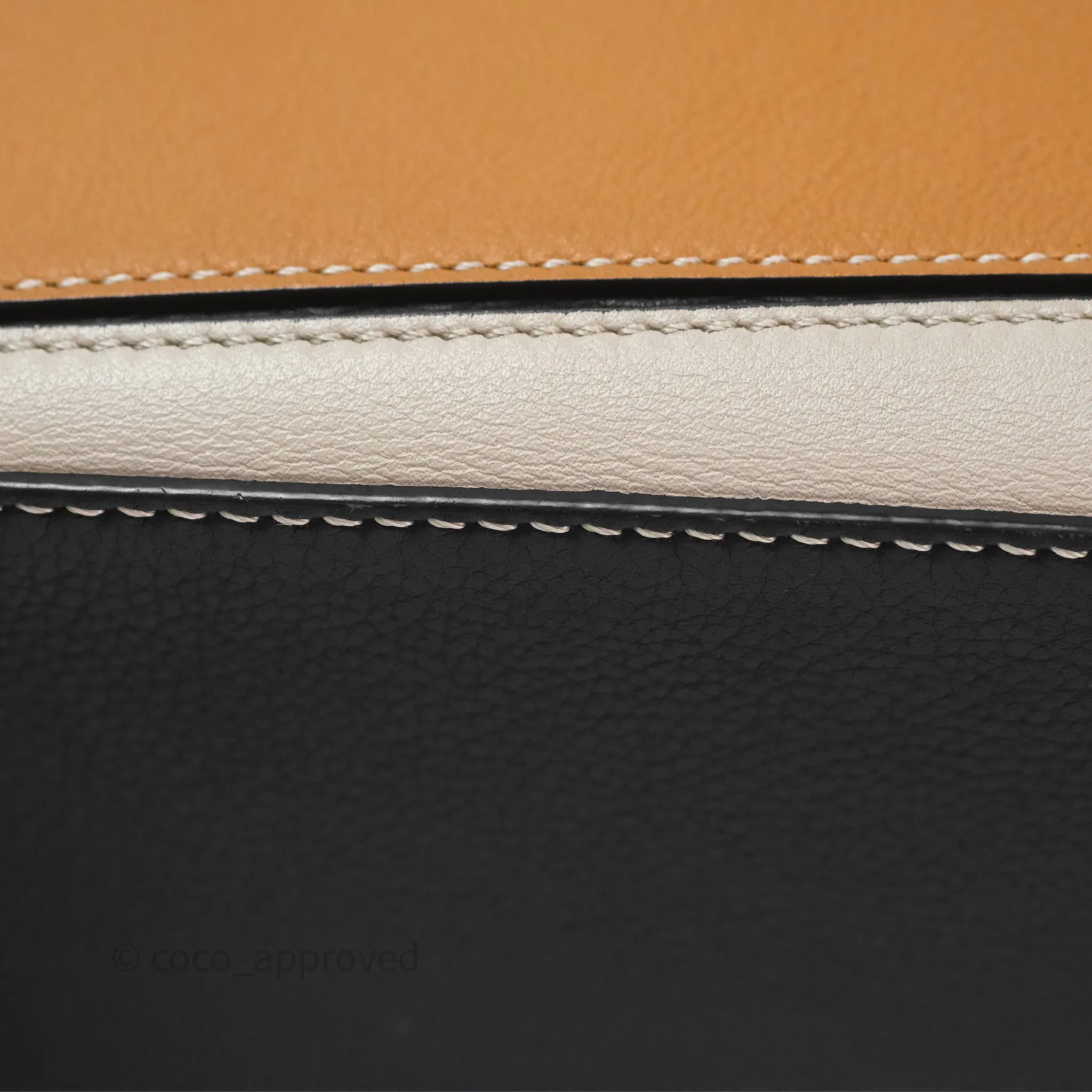 Loewe Small Puzzle Bag Amber/ Light Oat Calfskin Gold Hardware