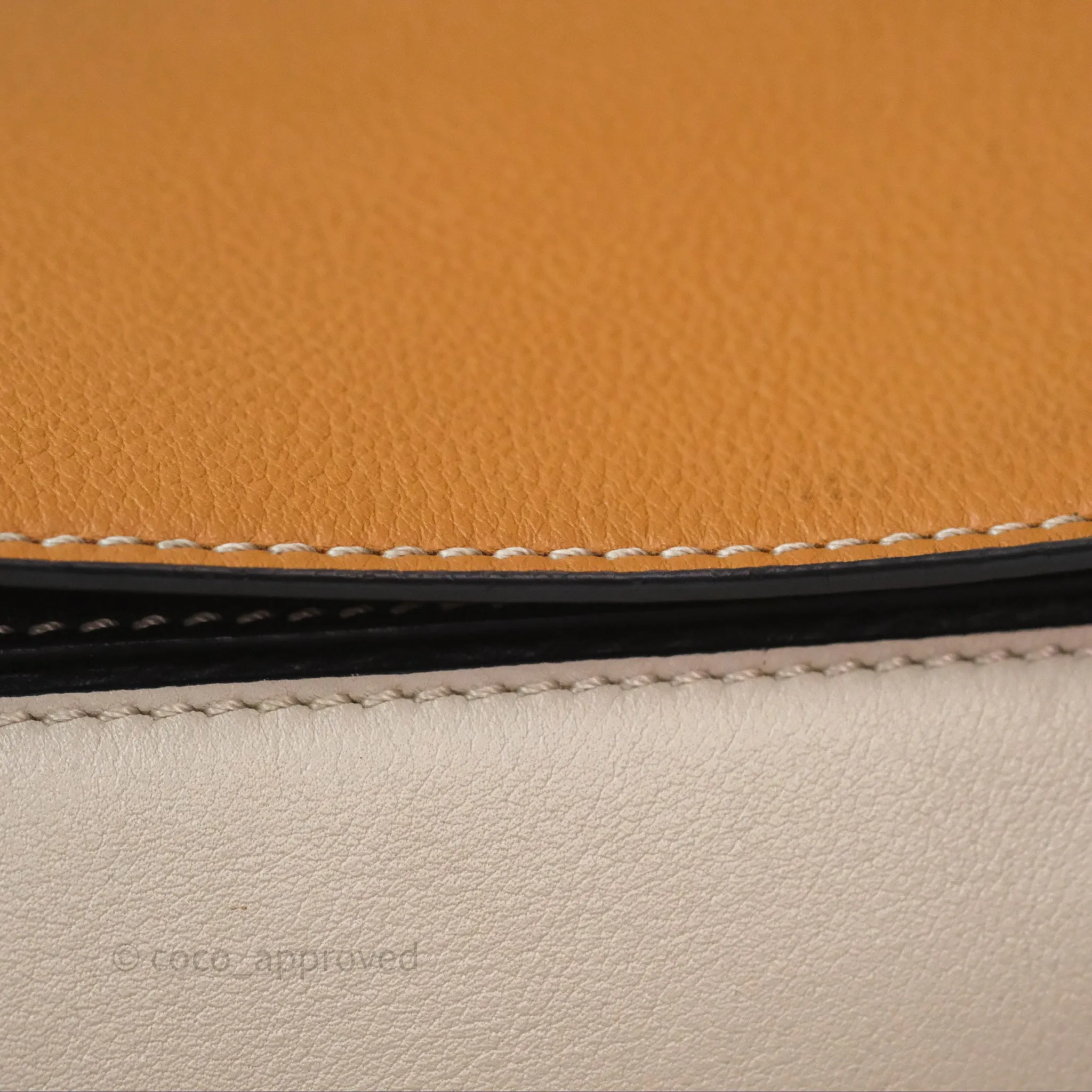 Loewe Small Puzzle Bag Amber/ Light Oat Calfskin Gold Hardware