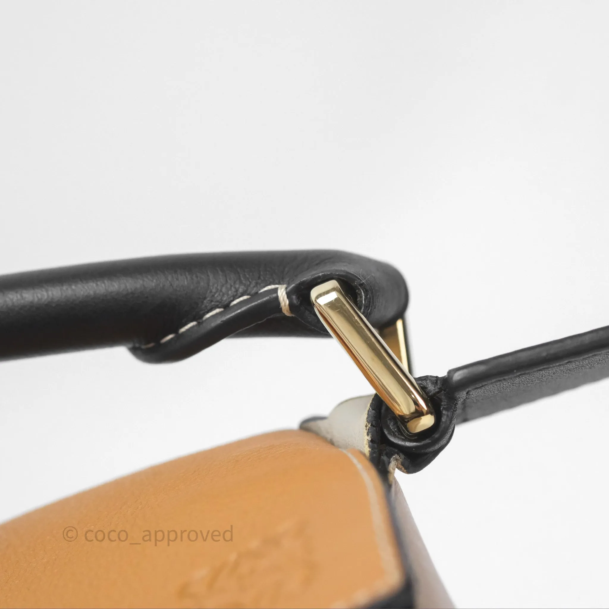 Loewe Small Puzzle Bag Amber/ Light Oat Calfskin Gold Hardware