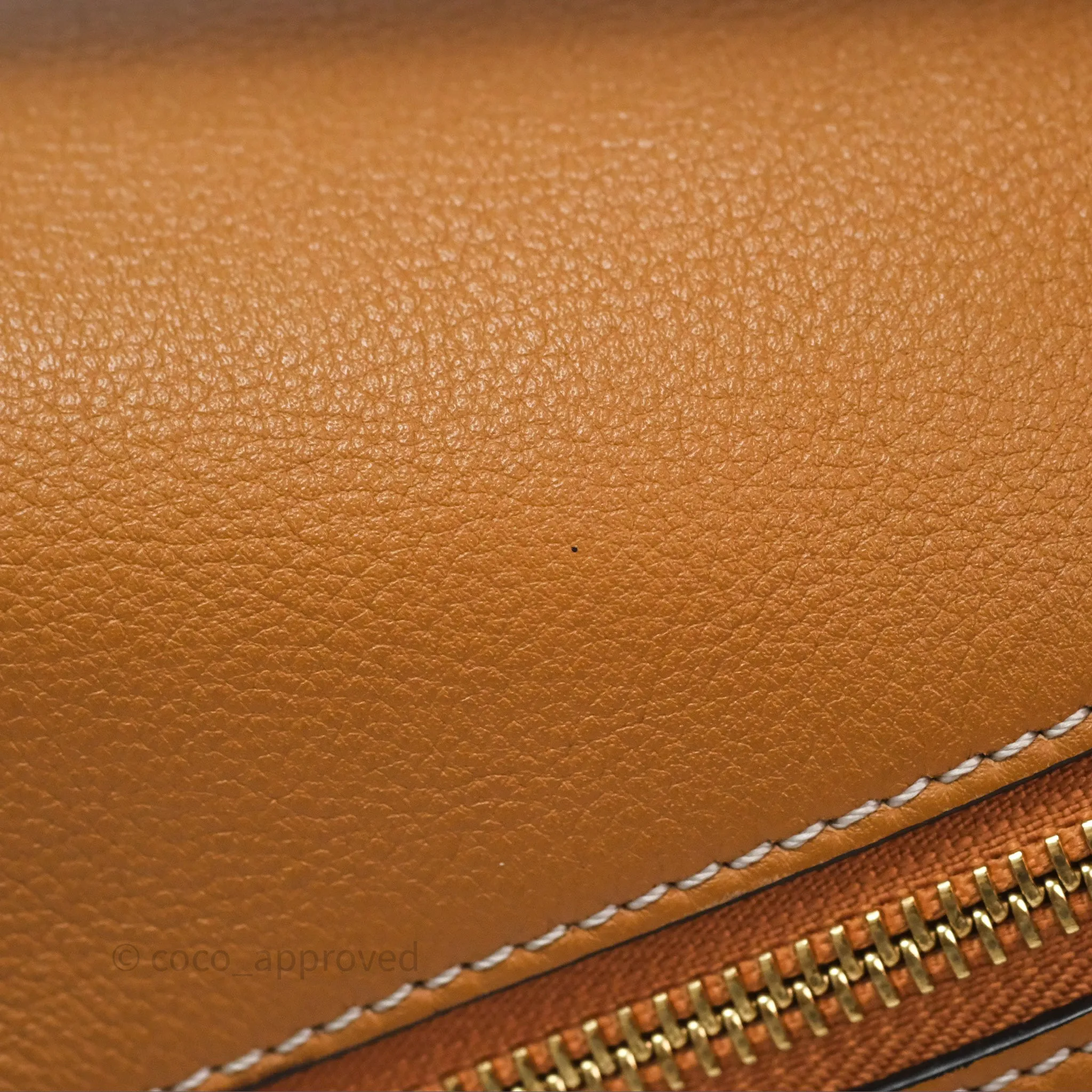Loewe Small Puzzle Bag Amber/ Light Oat Calfskin Gold Hardware