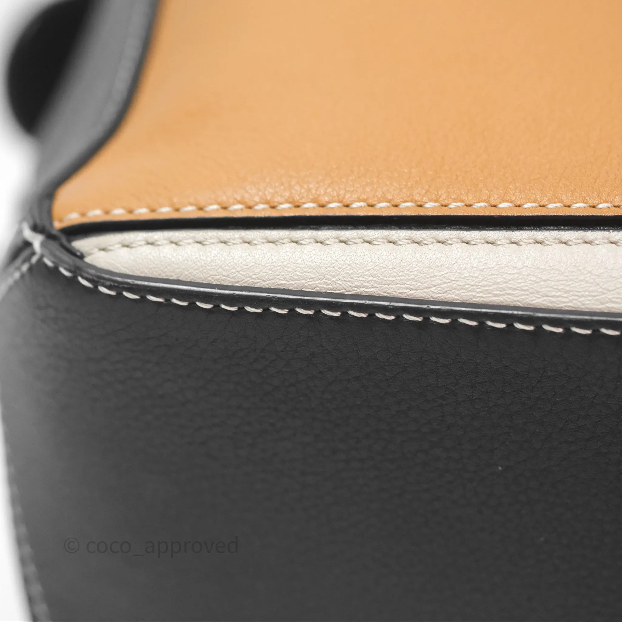 Loewe Small Puzzle Bag Amber/ Light Oat Calfskin Gold Hardware