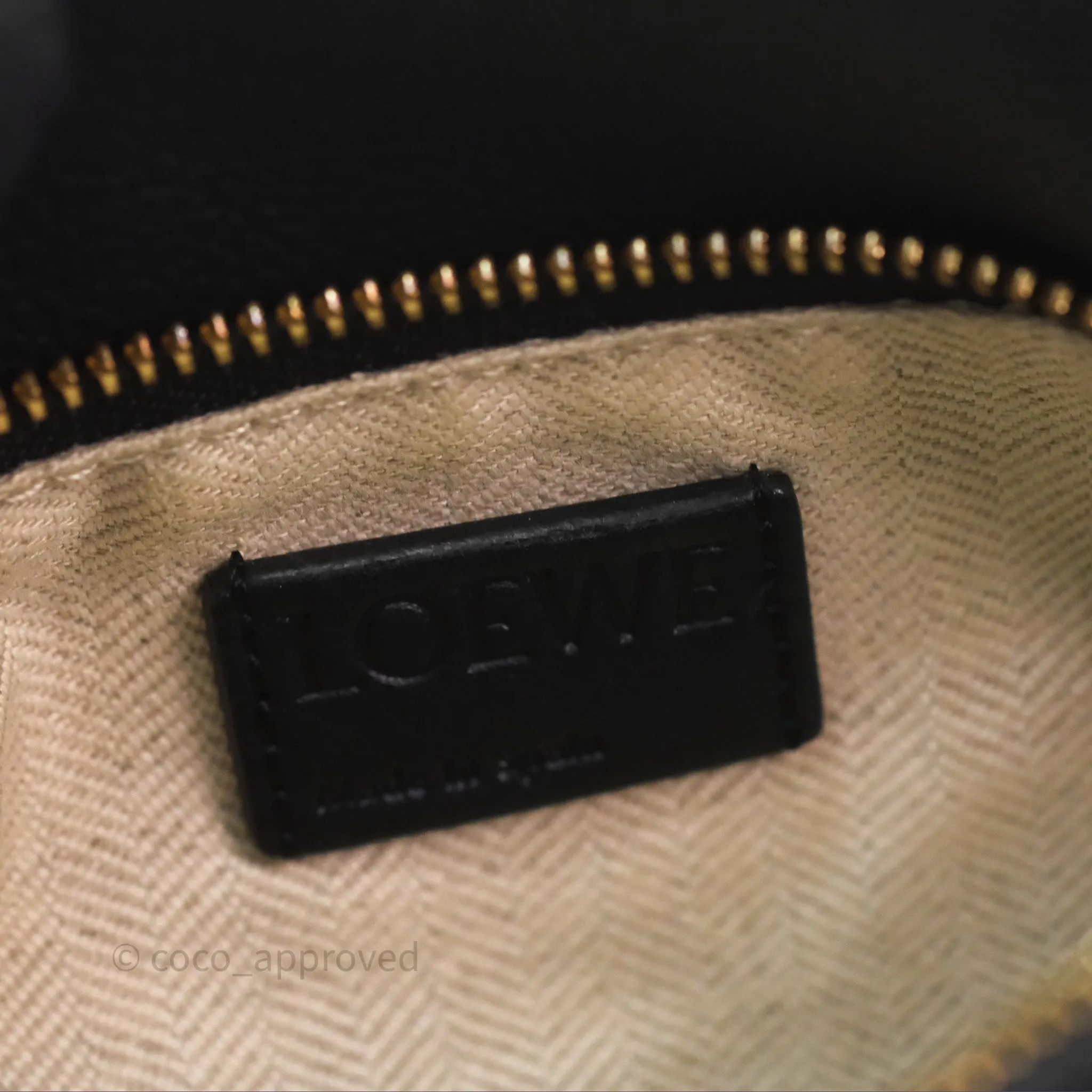 Loewe Small Puzzle Bag Amber/ Light Oat Calfskin Gold Hardware