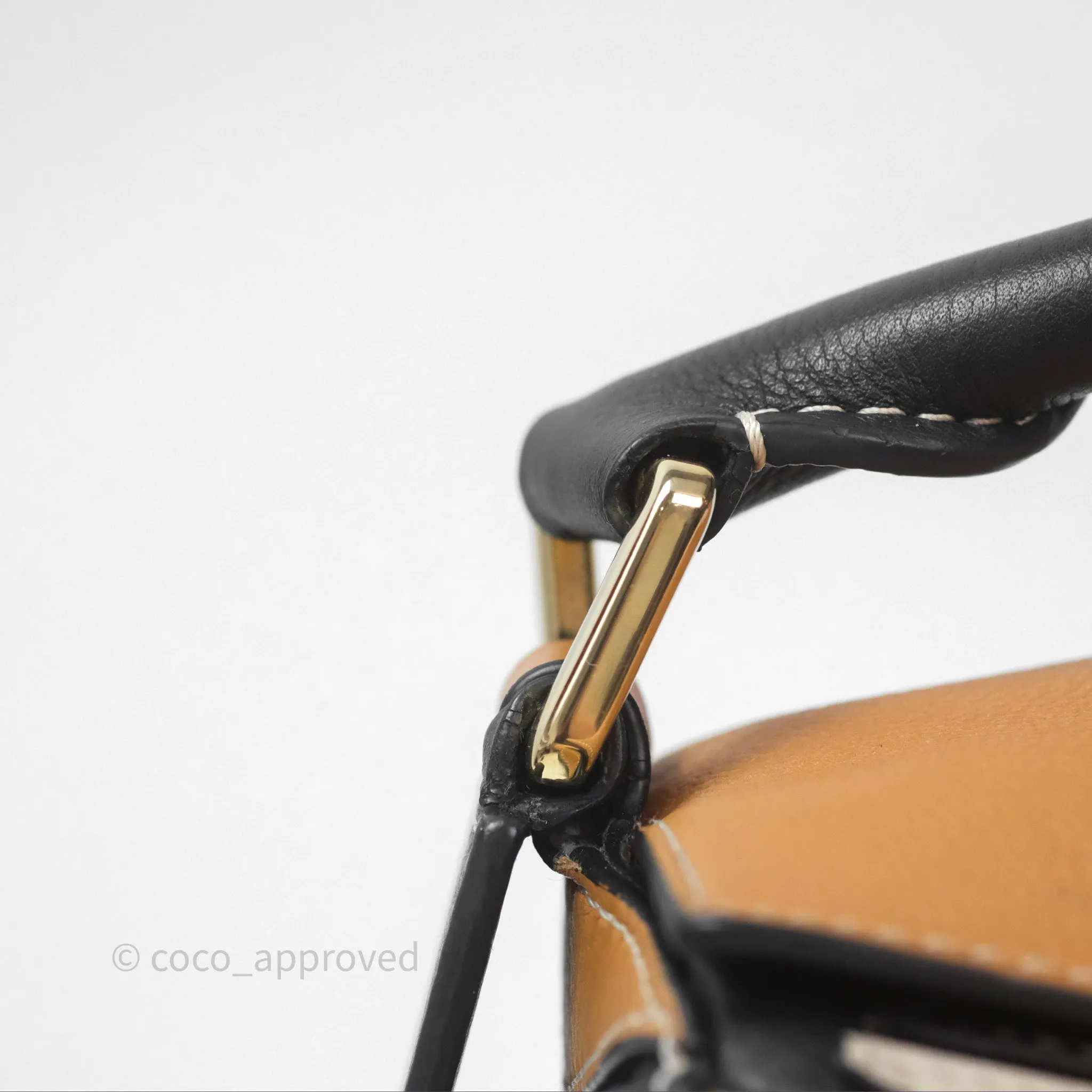 Loewe Small Puzzle Bag Amber/ Light Oat Calfskin Gold Hardware