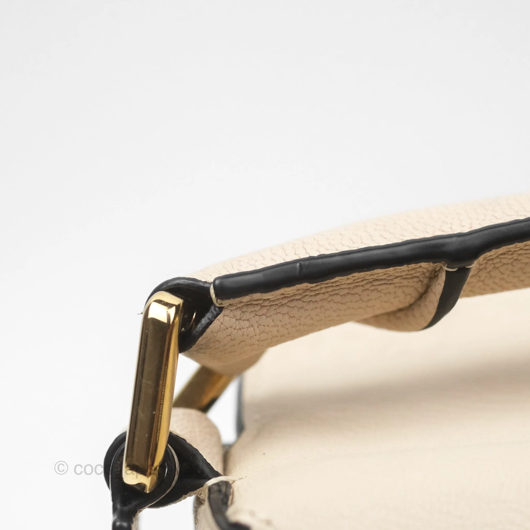 Loewe Small Puzzle Bag Beige Calfskin Gold Hardware