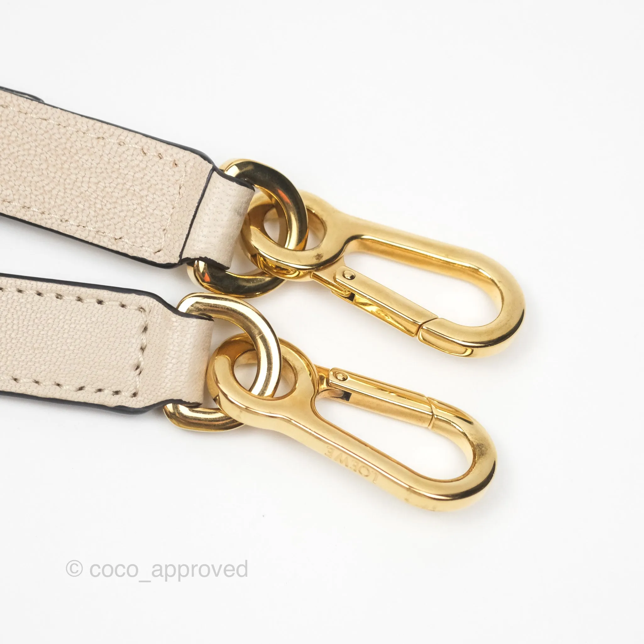 Loewe Small Puzzle Bag Beige Calfskin Gold Hardware