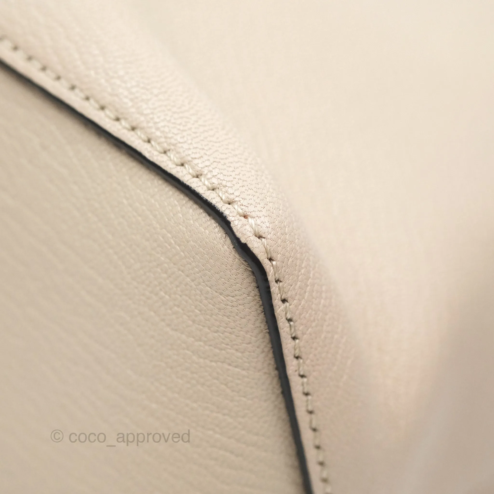 Loewe Small Puzzle Bag Beige Calfskin Gold Hardware