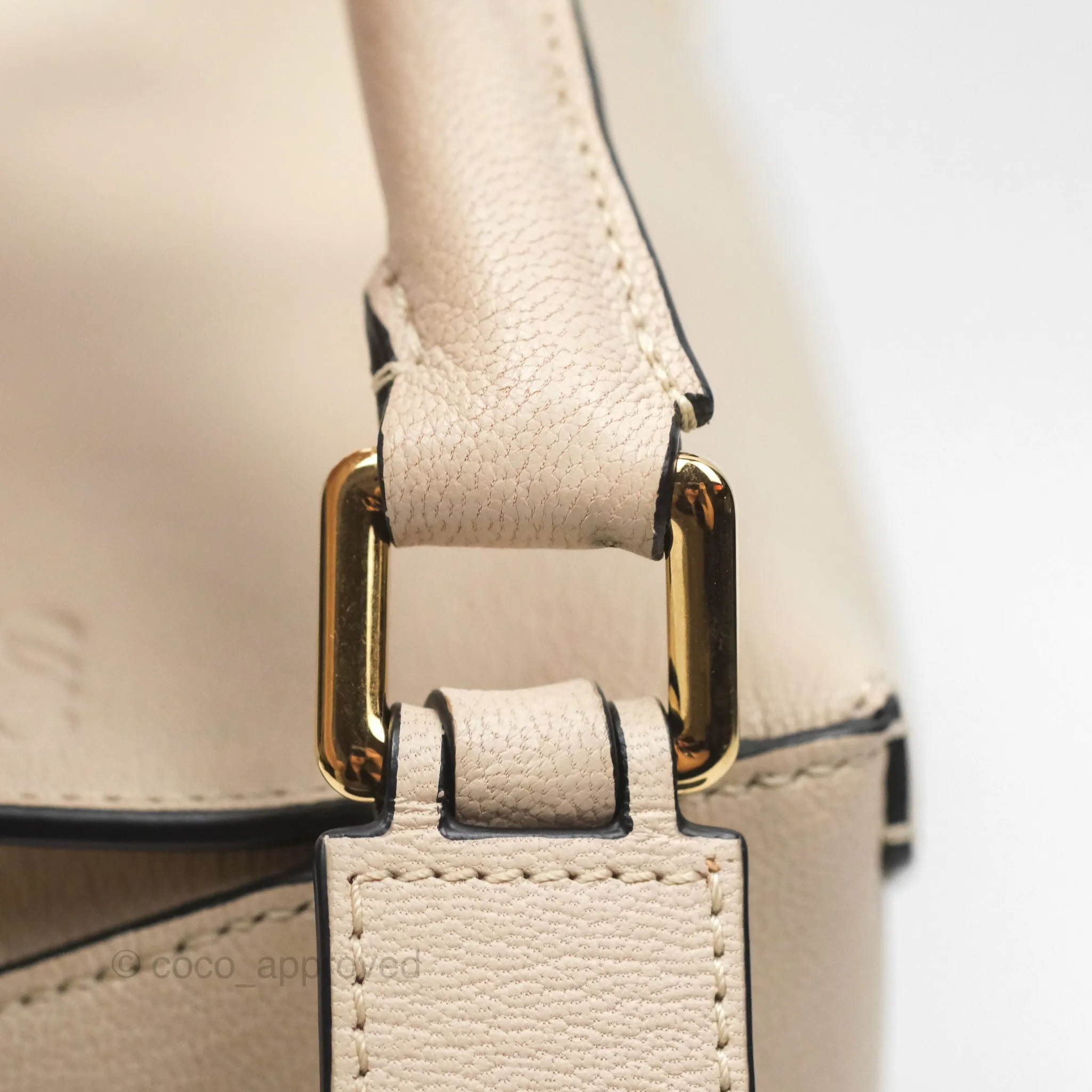 Loewe Small Puzzle Bag Beige Calfskin Gold Hardware