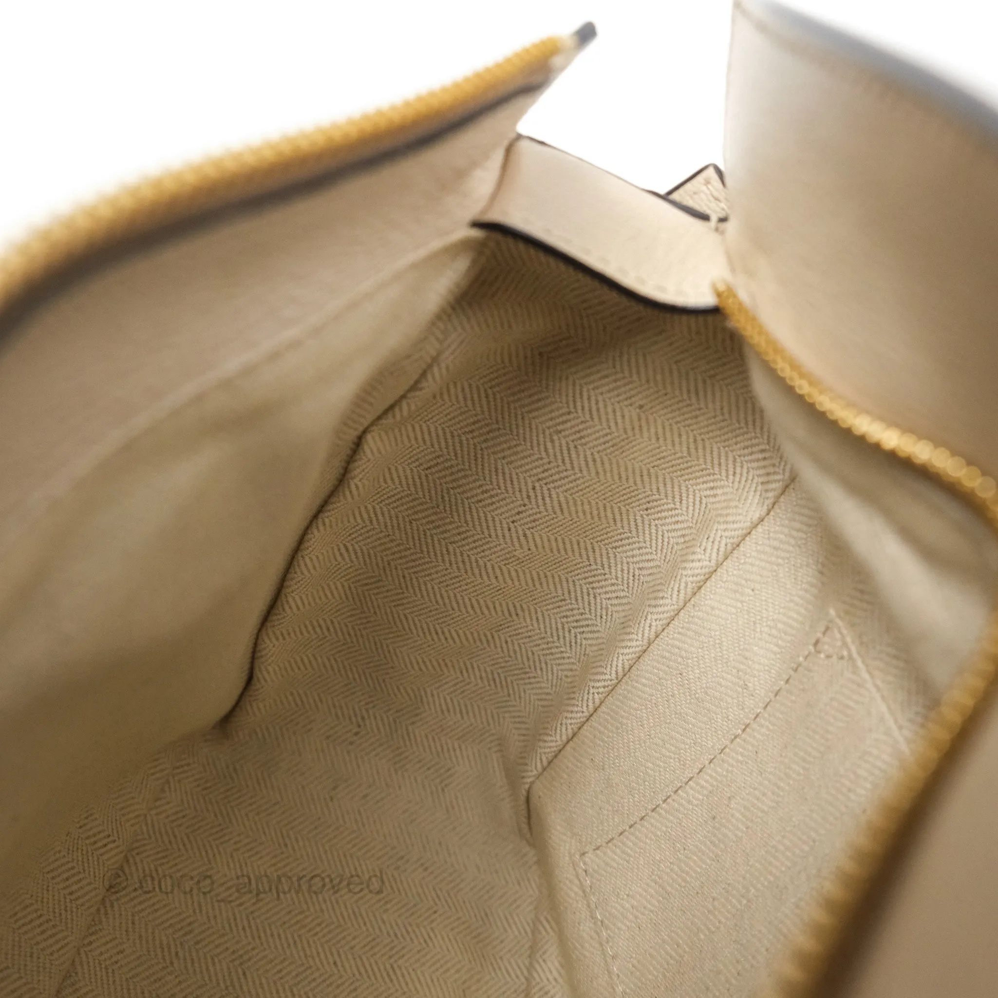 Loewe Small Puzzle Bag Beige Calfskin Gold Hardware