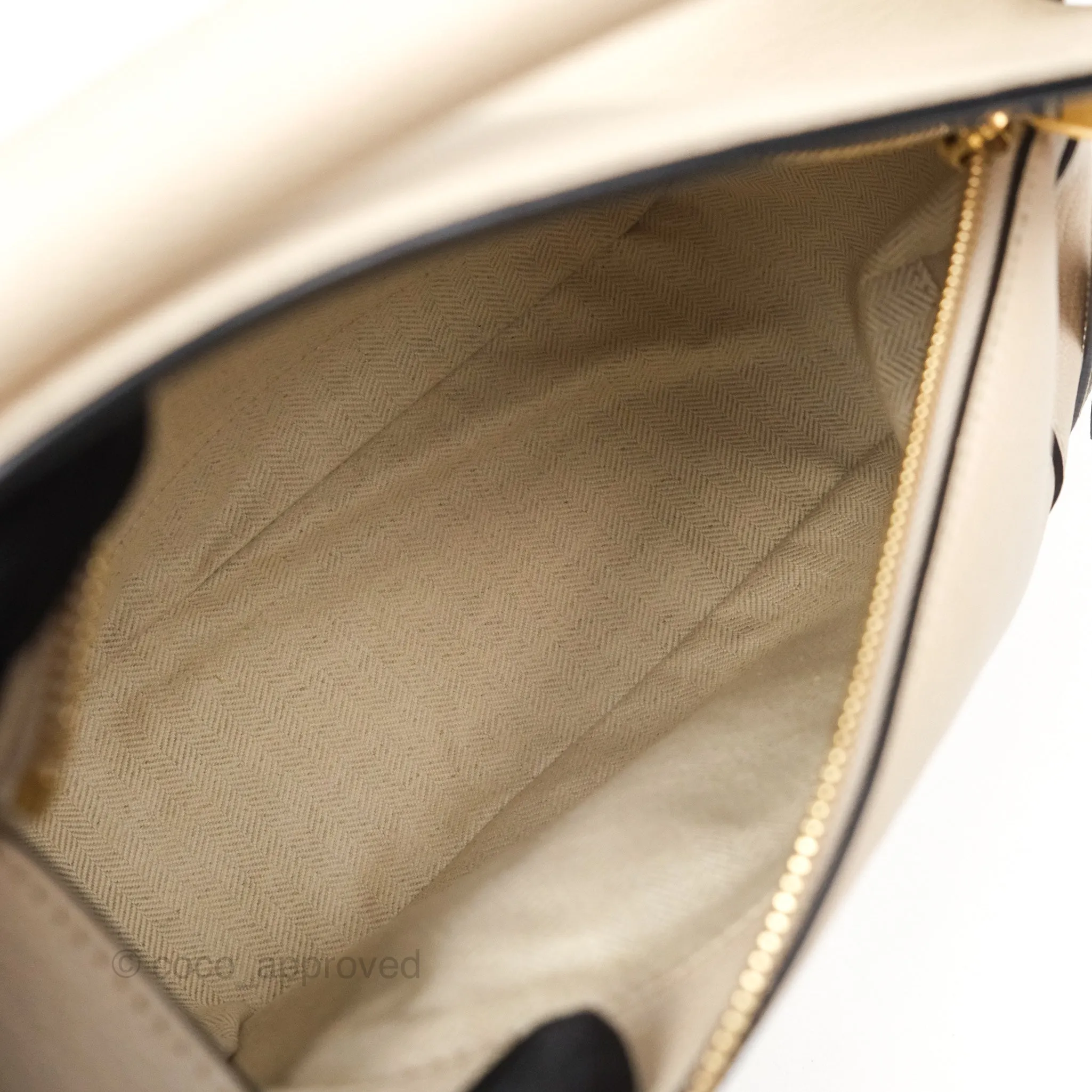 Loewe Small Puzzle Bag Beige Calfskin Gold Hardware