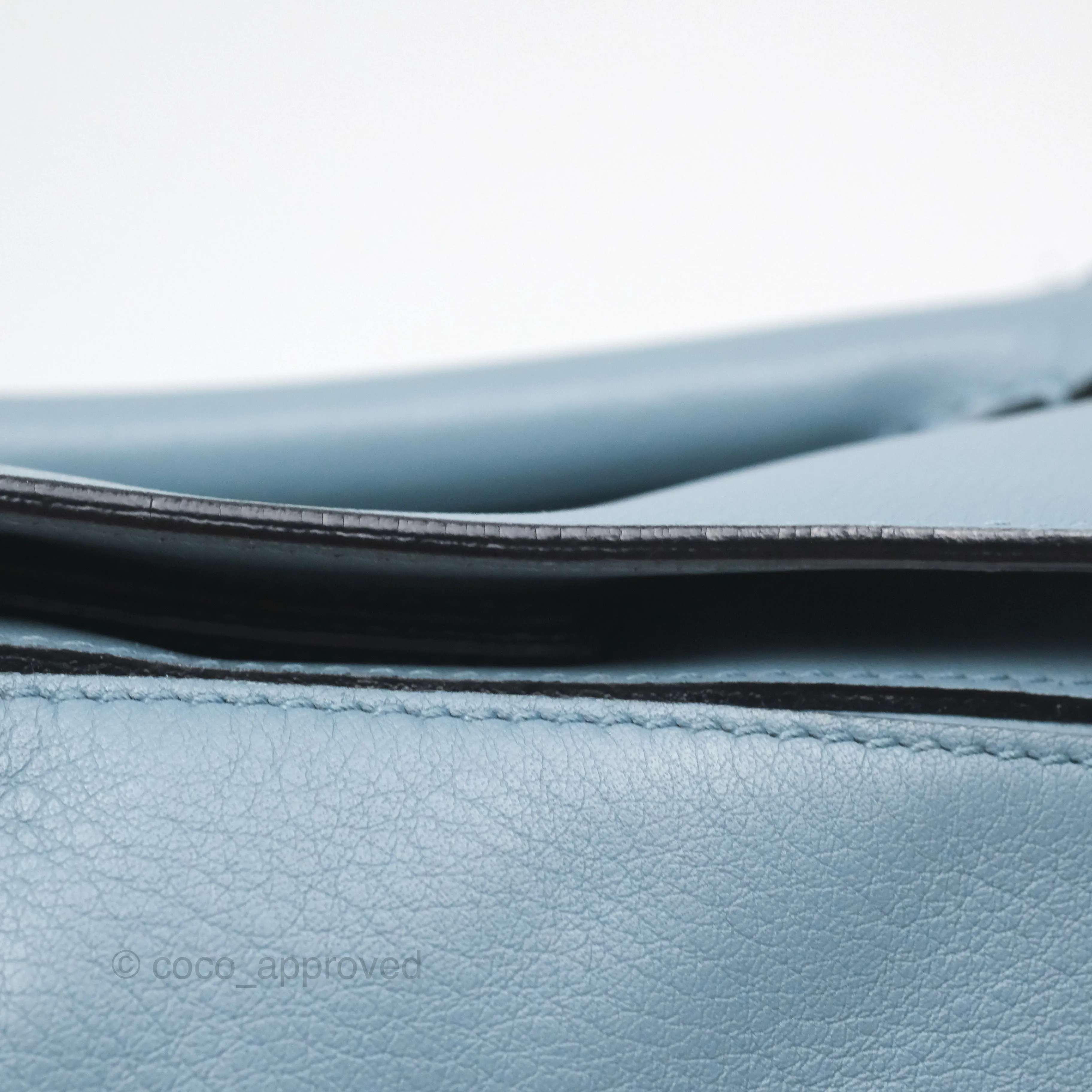 Loewe Small Puzzle Bag Blue Calfskin Silver Hardware