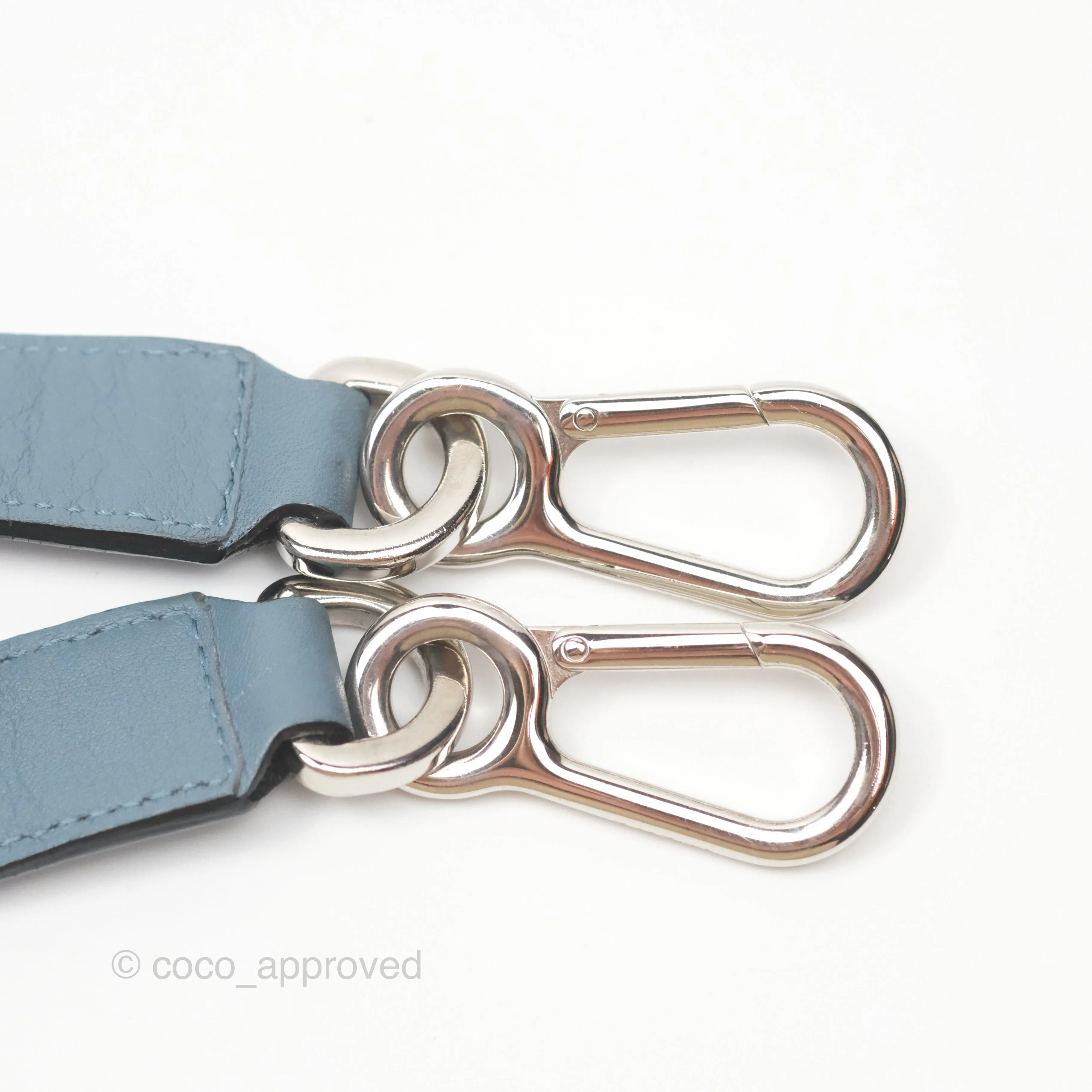 Loewe Small Puzzle Bag Blue Calfskin Silver Hardware