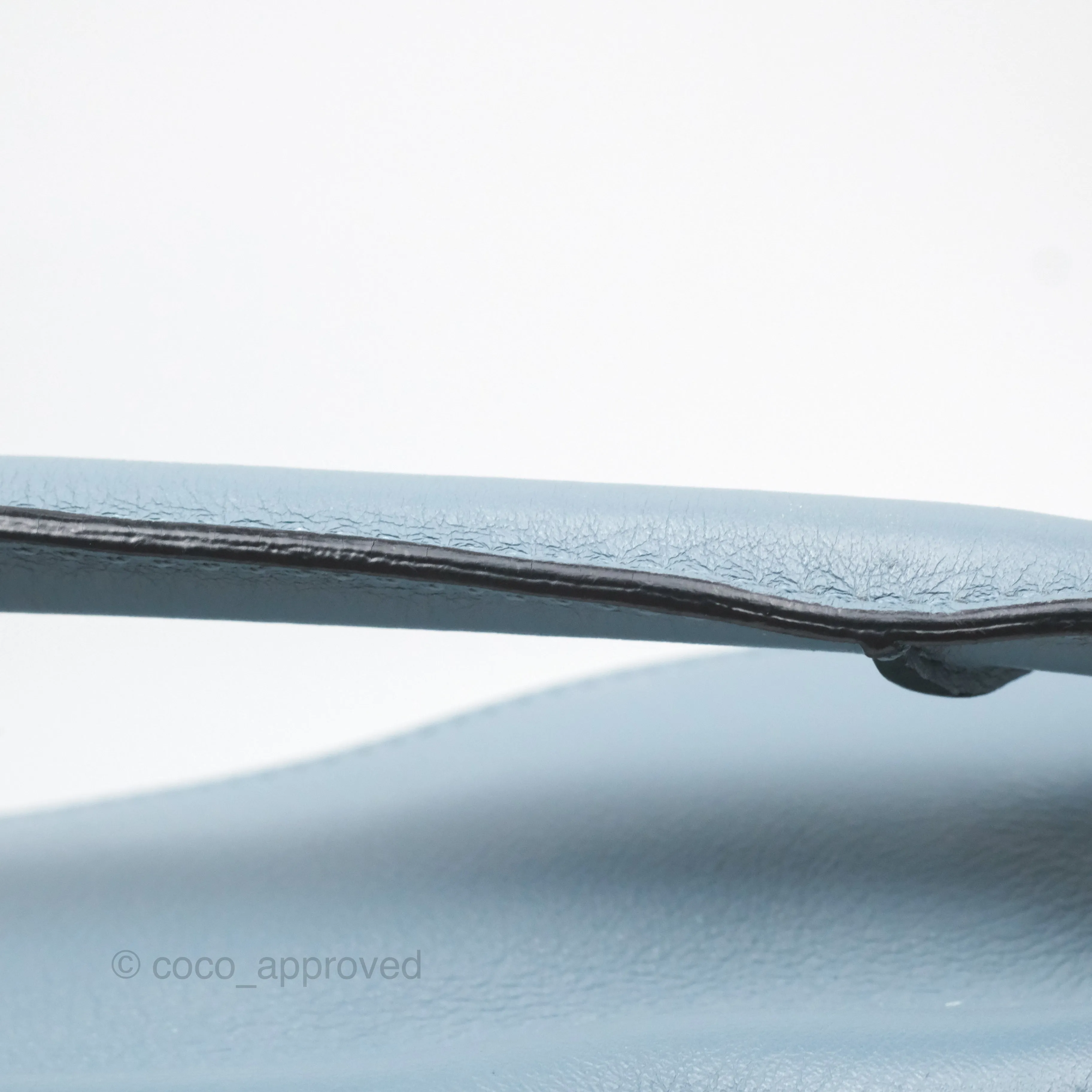 Loewe Small Puzzle Bag Blue Calfskin Silver Hardware