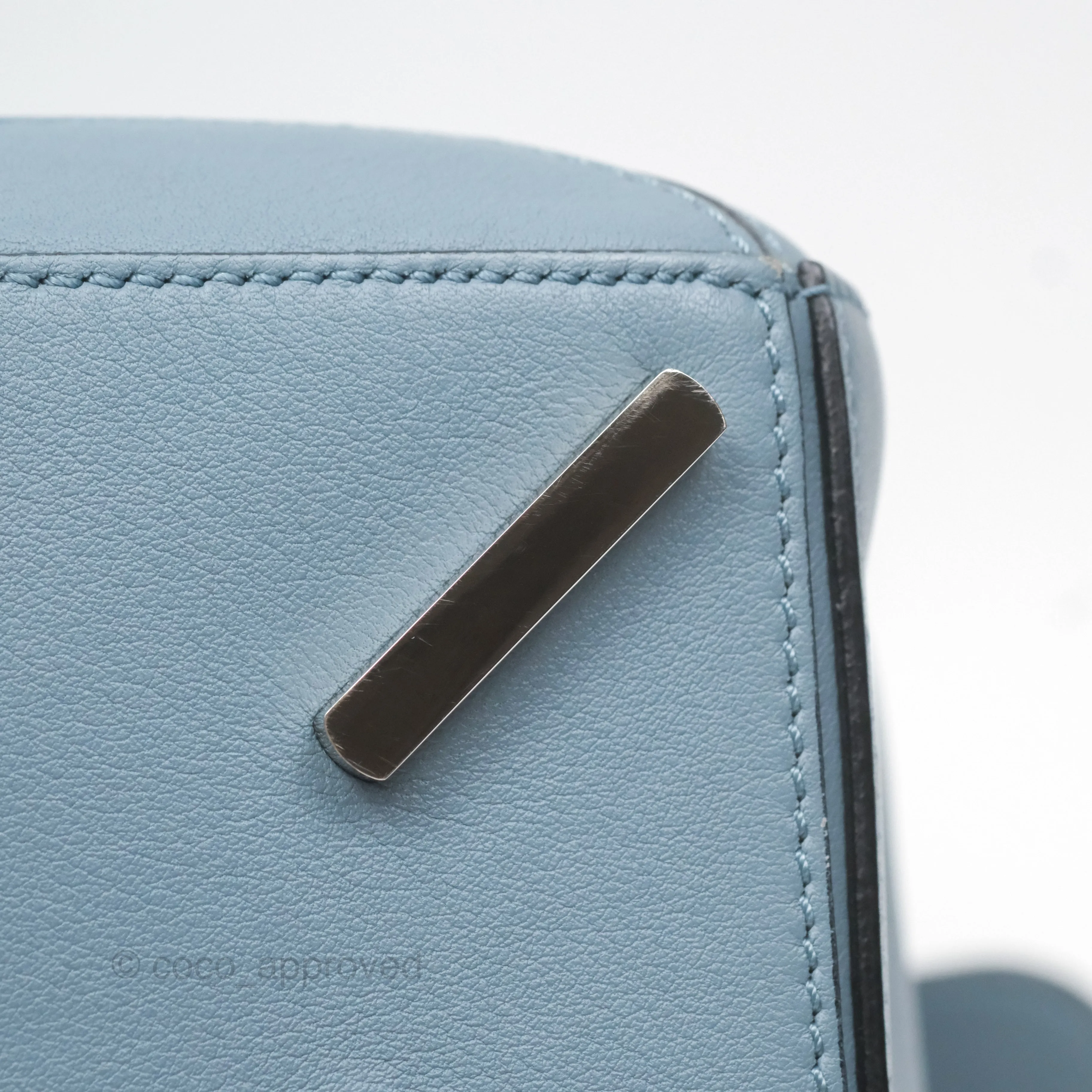 Loewe Small Puzzle Bag Blue Calfskin Silver Hardware