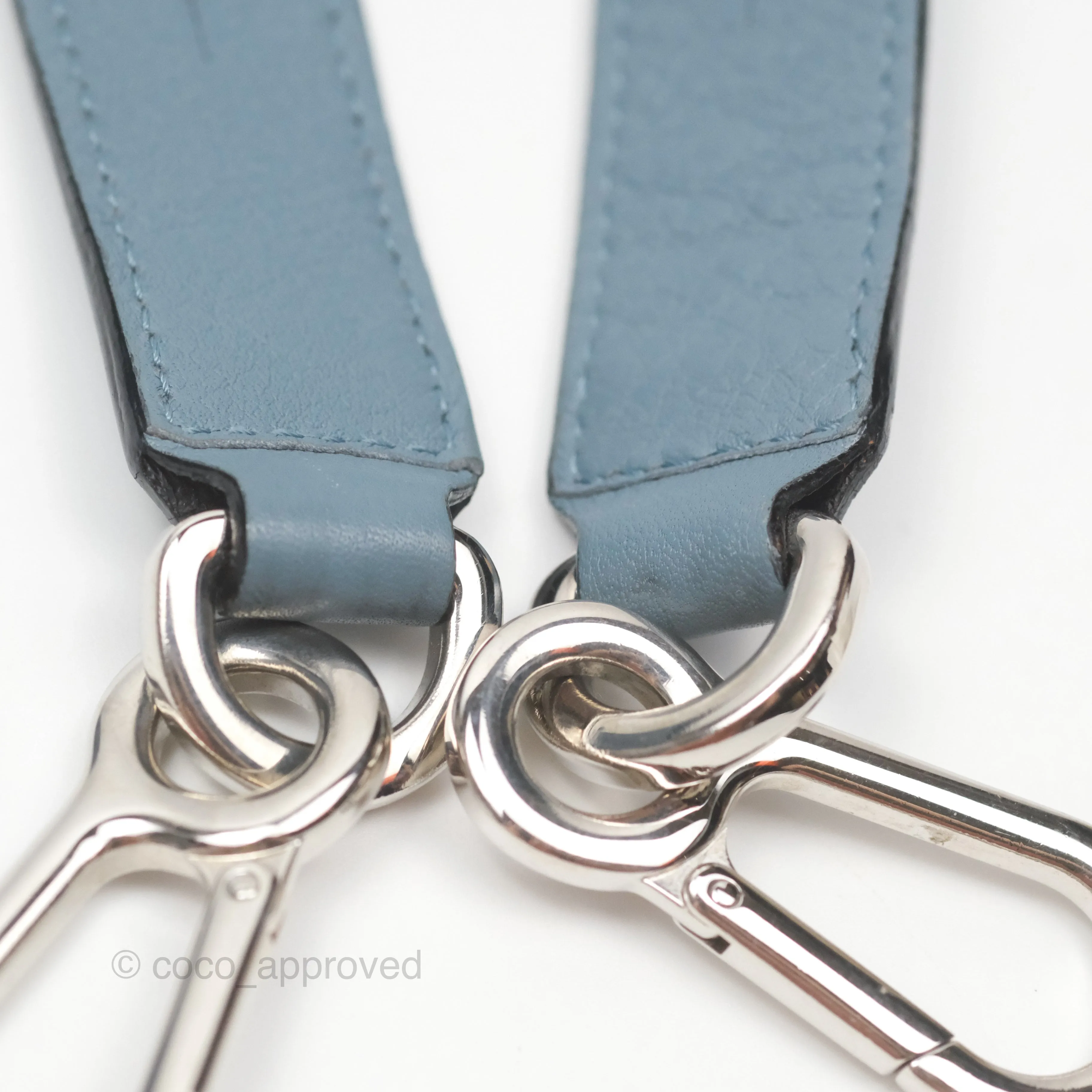 Loewe Small Puzzle Bag Blue Calfskin Silver Hardware