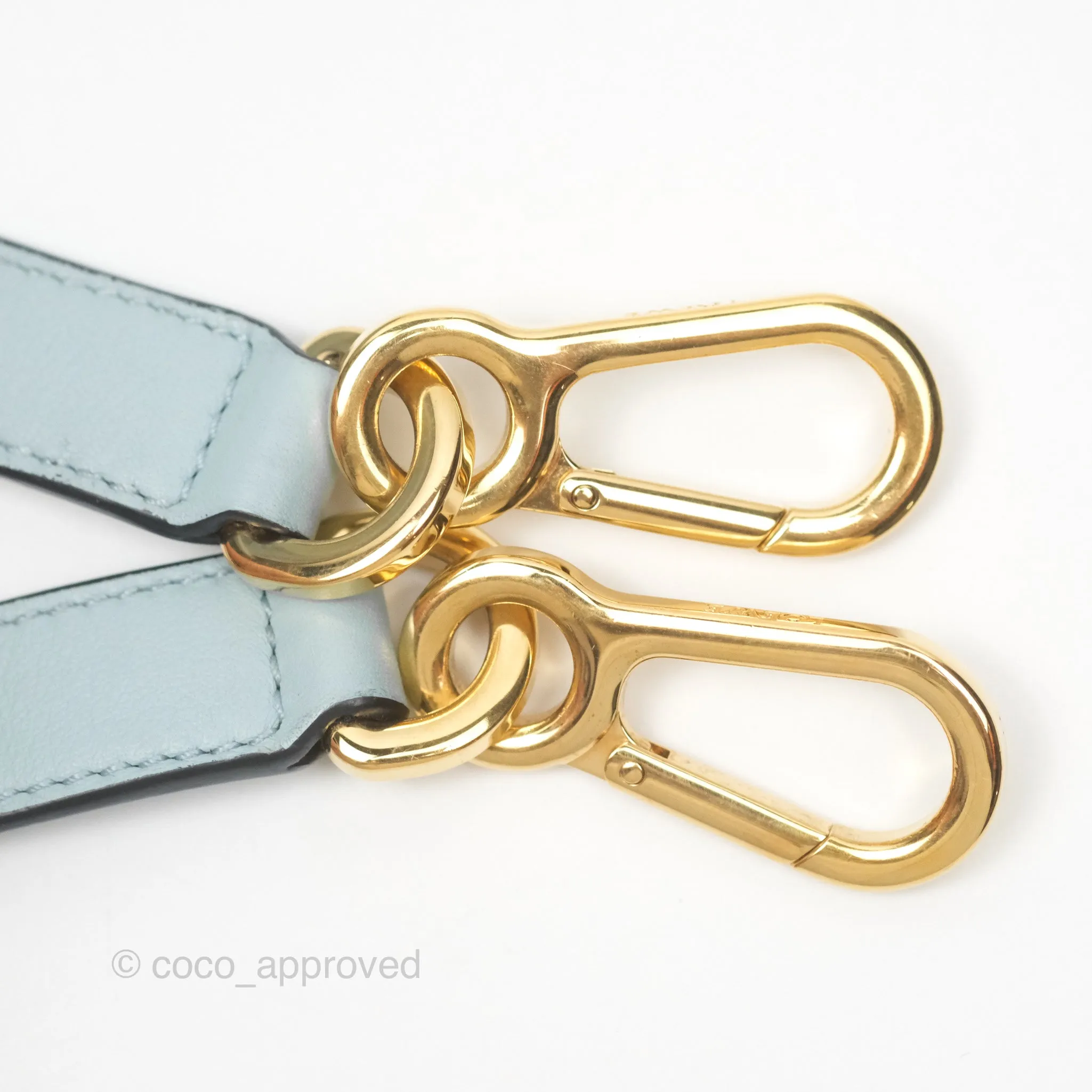 Loewe Small Puzzle Bag Blue Grained Calfskin Gold Hardware