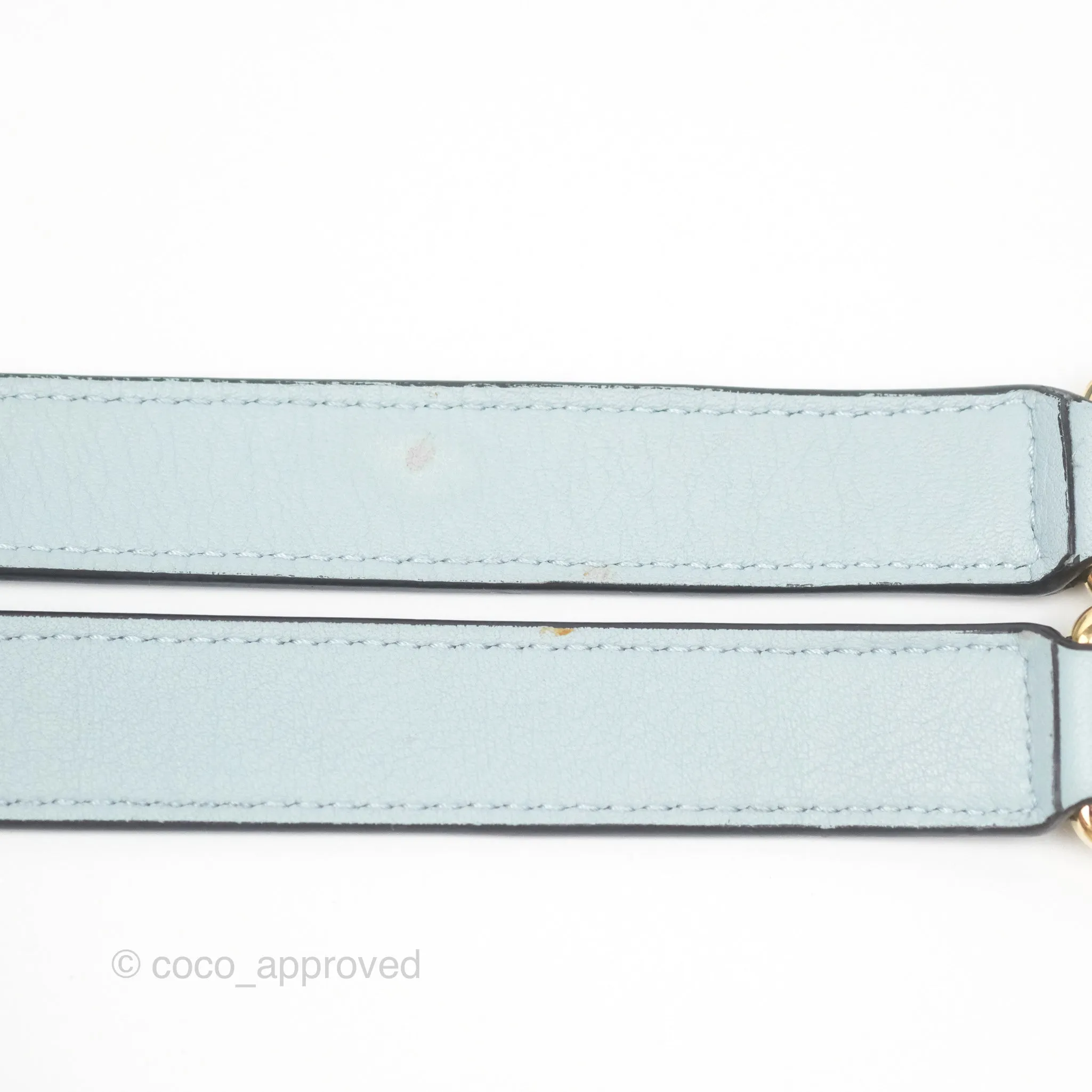 Loewe Small Puzzle Bag Blue Grained Calfskin Gold Hardware